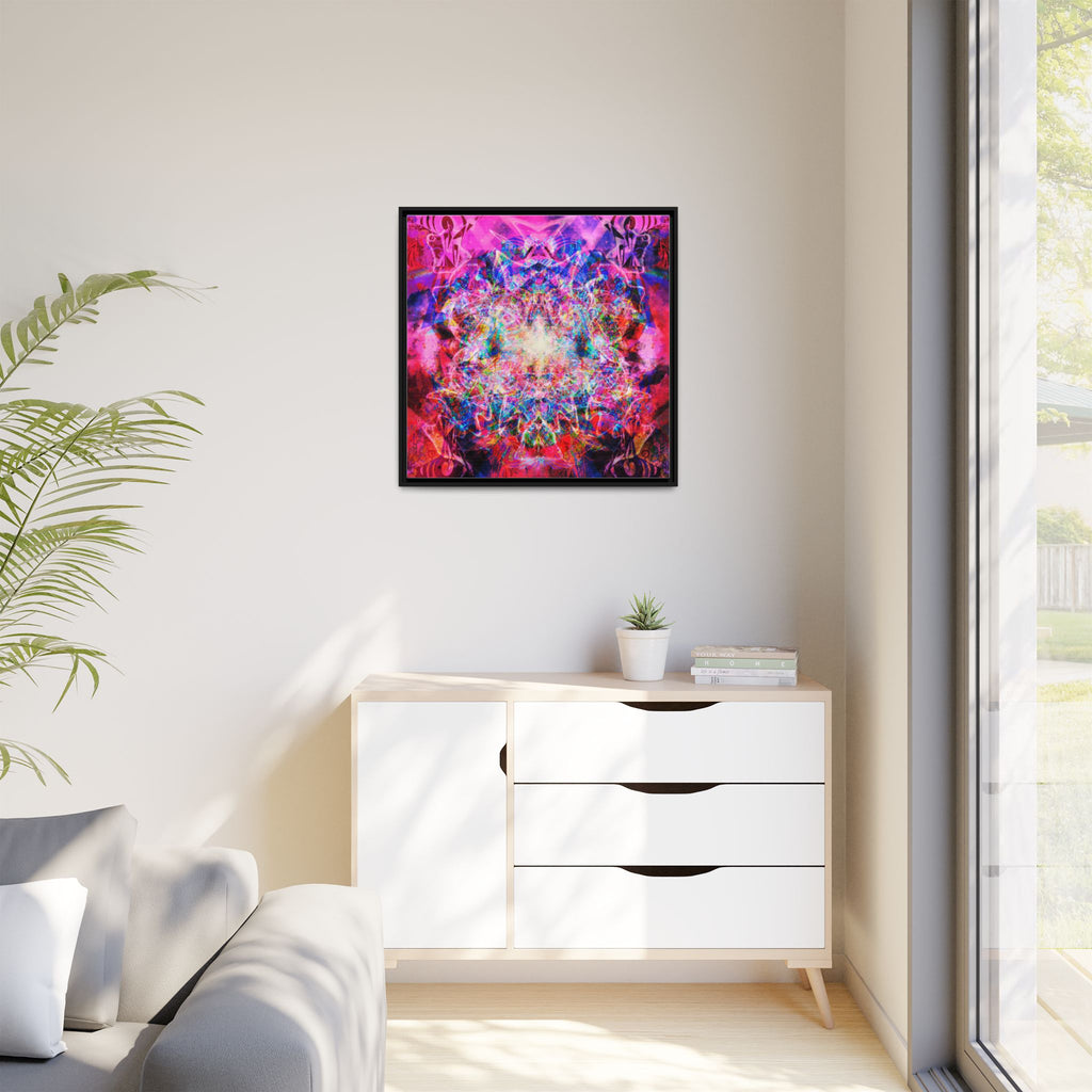Arashaya Framed Canvas — Vibrant Psychedelic Wall Art