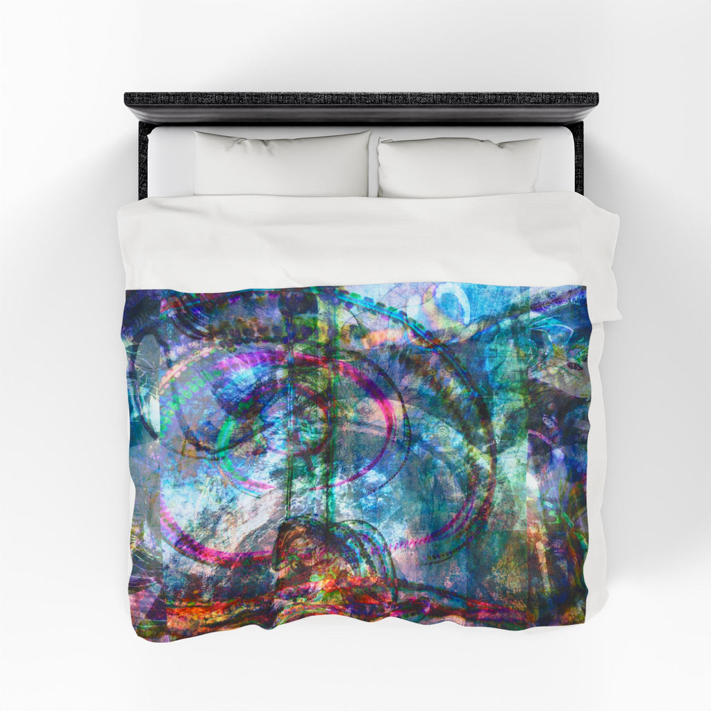 Mega Millionz Plush Blanket — Soft Multicolor Art Throw