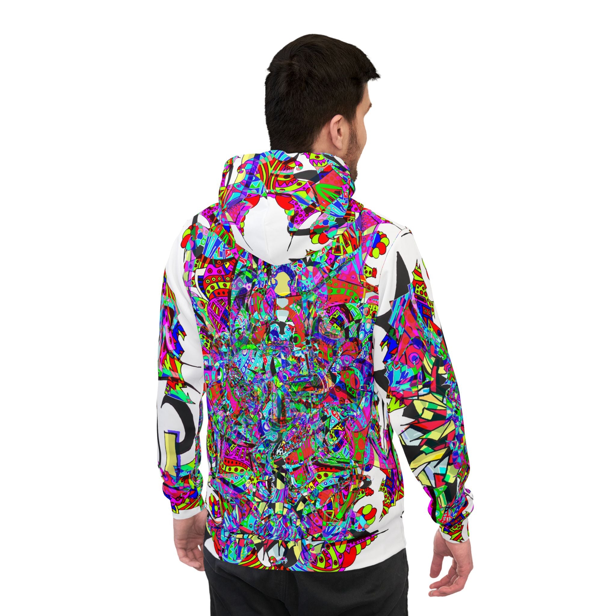 Neon Waffle Monster 12 Athletic Hoodie