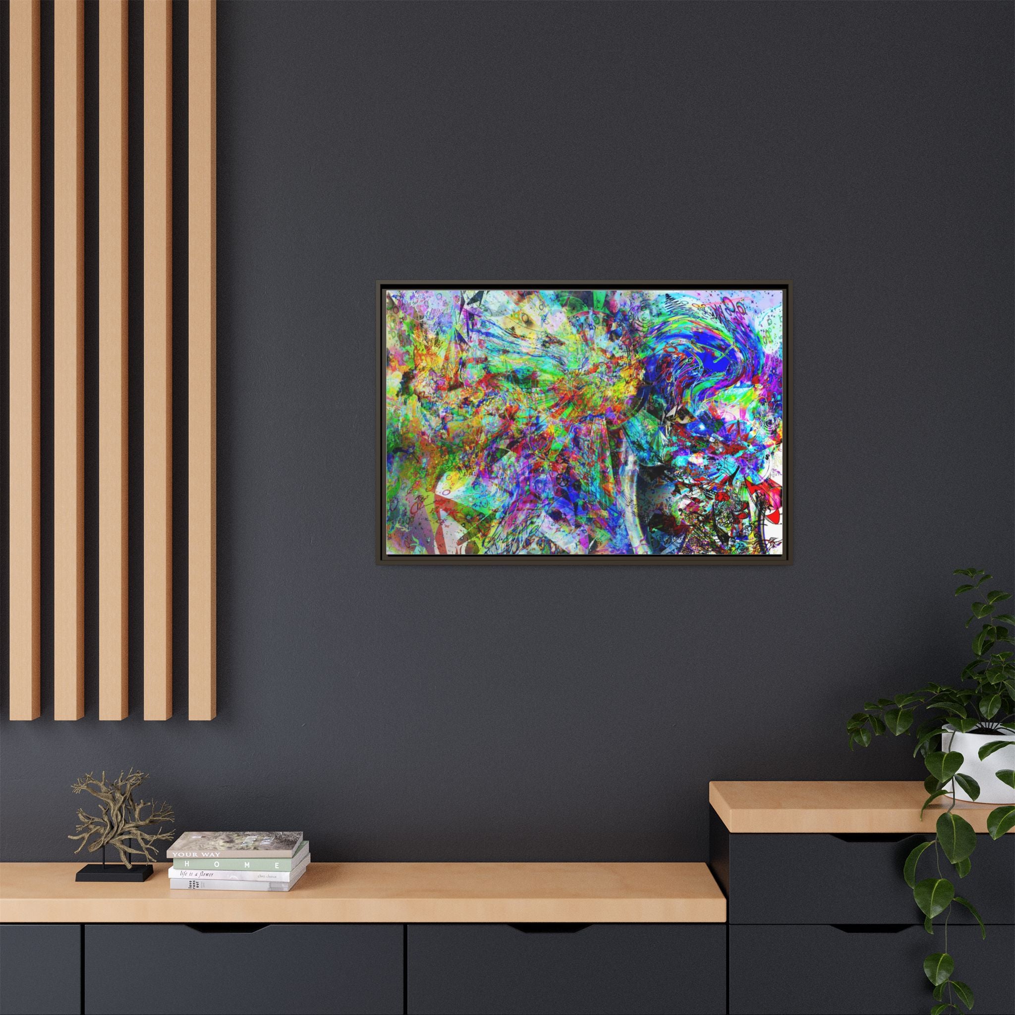 Barfing Beautifully Matte Canvas Print (Framed)