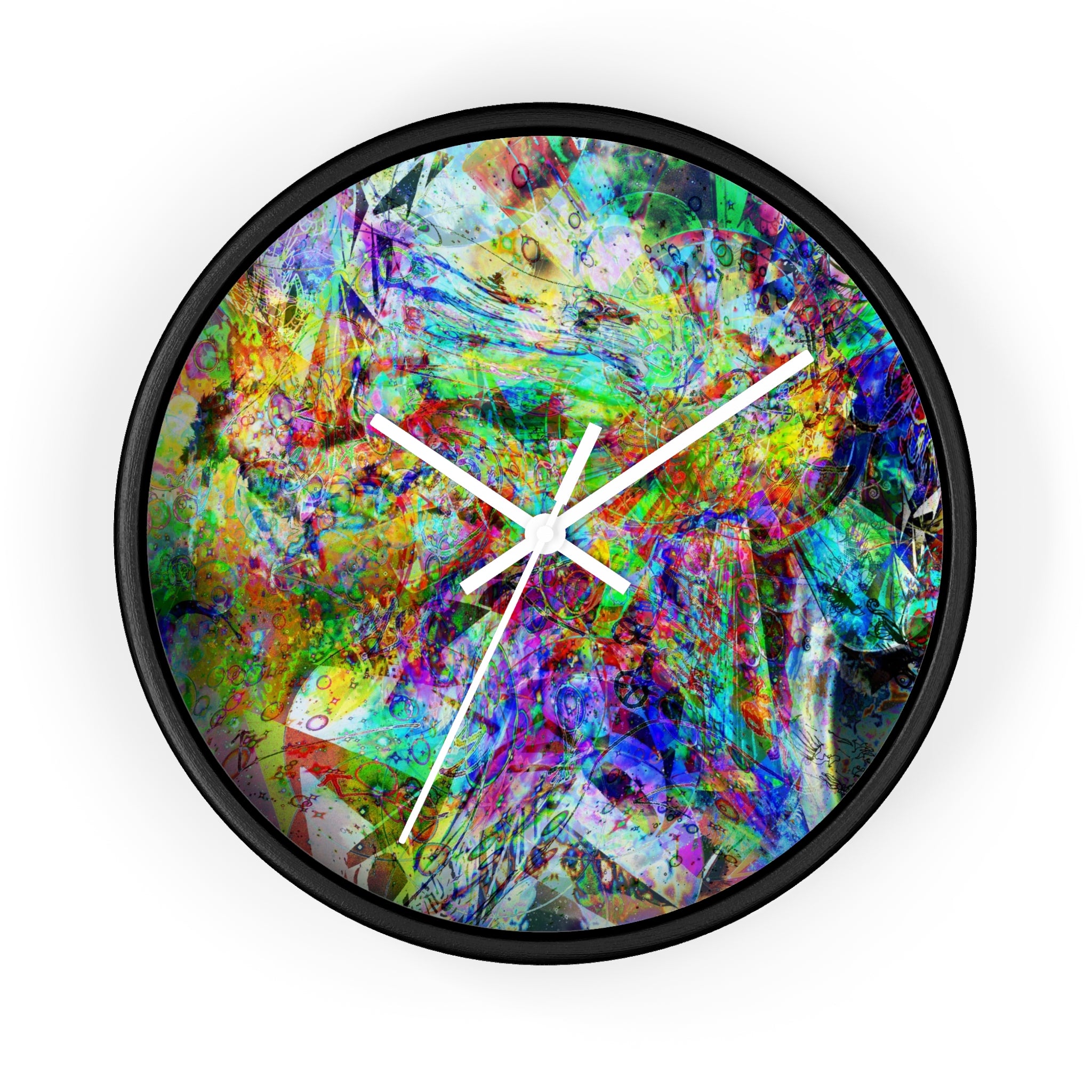 Barfing Beautifully Wall Clock — Colorful Art Timepiece