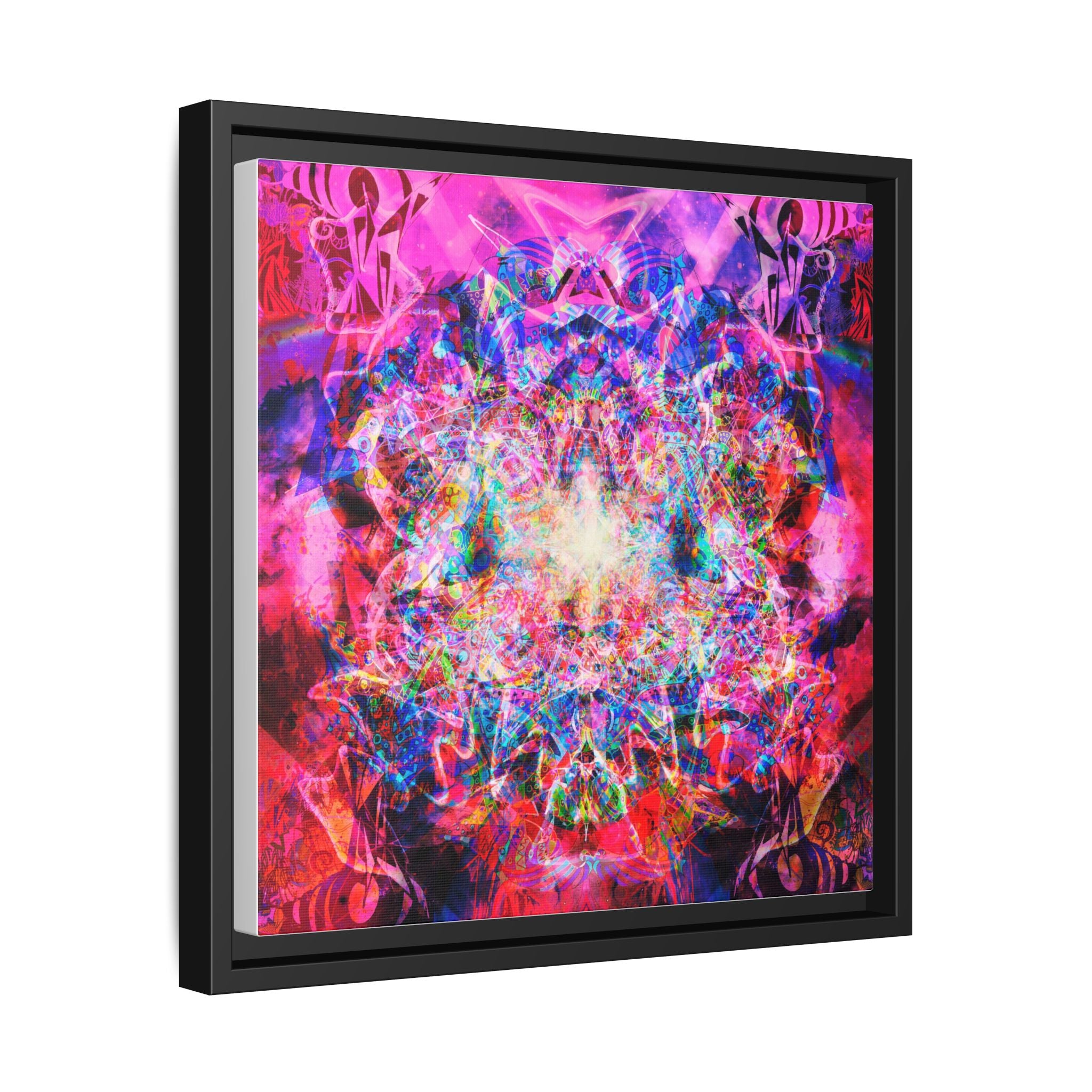 Arashaya Framed Canvas — Vibrant Psychedelic Wall Art