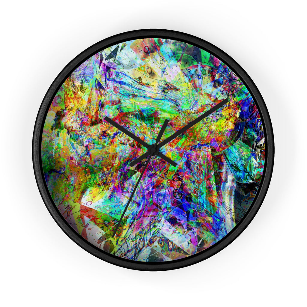 Barfing Beautifully Wall Clock — Colorful Art Timepiece