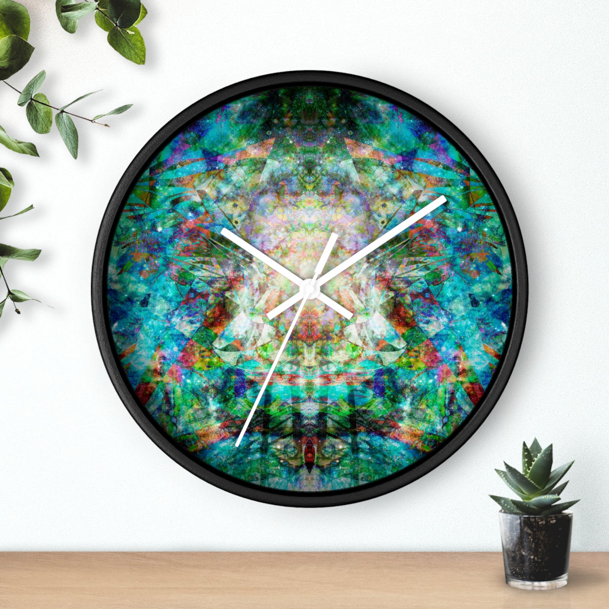 Face Glue Galaxy Hyperdimensional Pin Ball Wall Clock