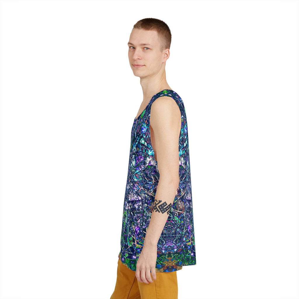 KAWABONGA - Psychedelic Men's Tank — All-Over Print Festival Top