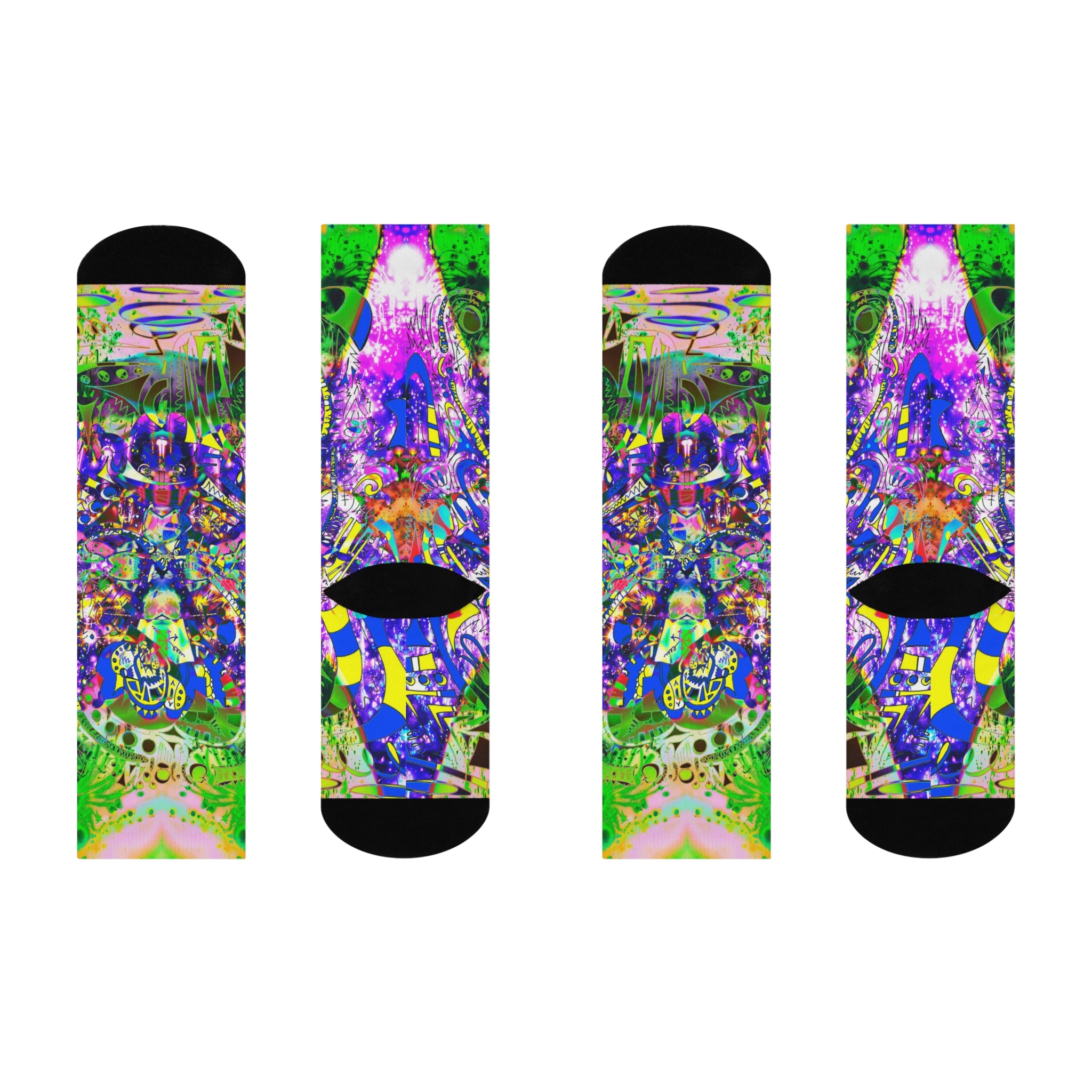 Alien Darkness 9 Cushioned Crew Socks