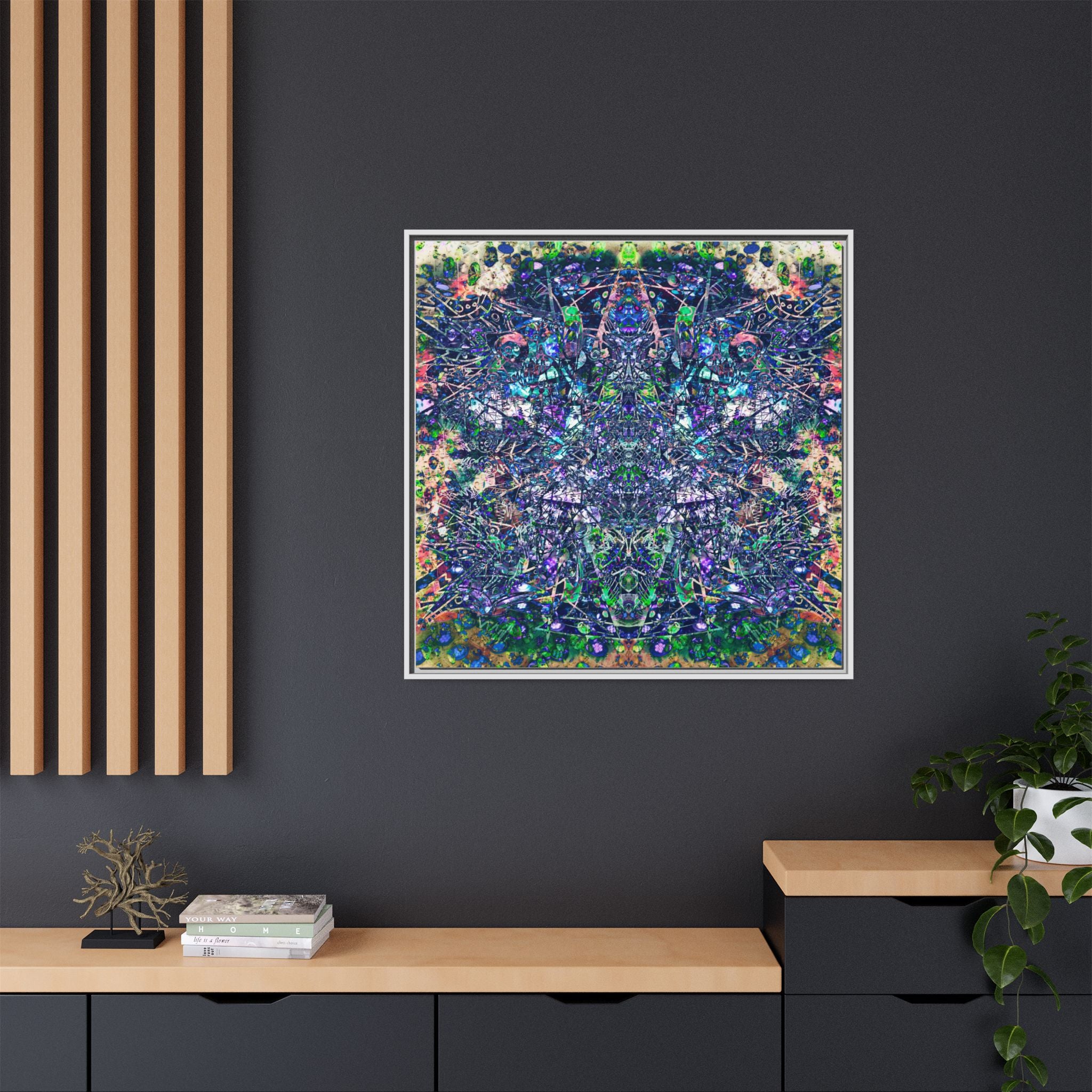 KAWABONGA Matte Canvas, Framed (Multi-color)