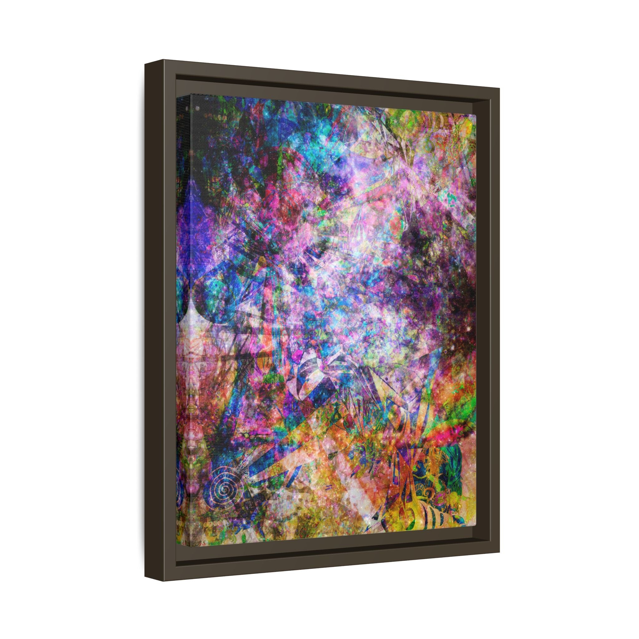Space Shower 2 Canvas Art – Vibrant Textured Wall Décor
