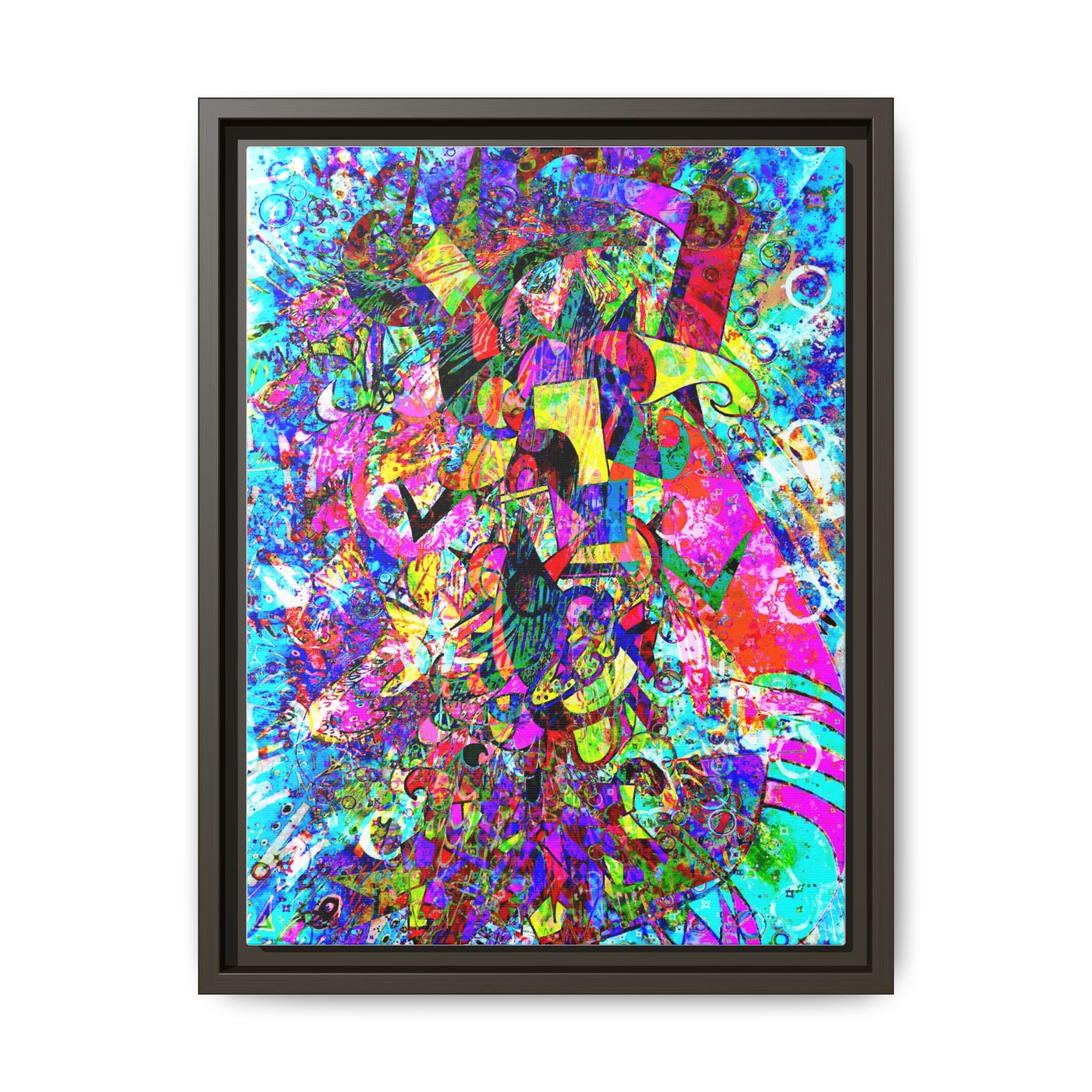 Love Monster Matte Canvas, Framed (Multi-color)