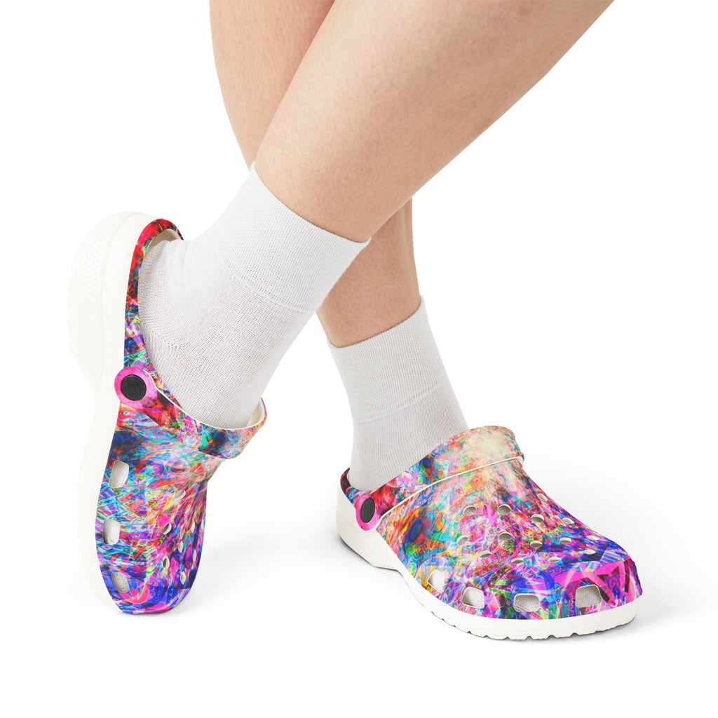 Arashaya - Colorful Confetti EVA Foam Clogs — Lightweight Slip-On Garden Shoes