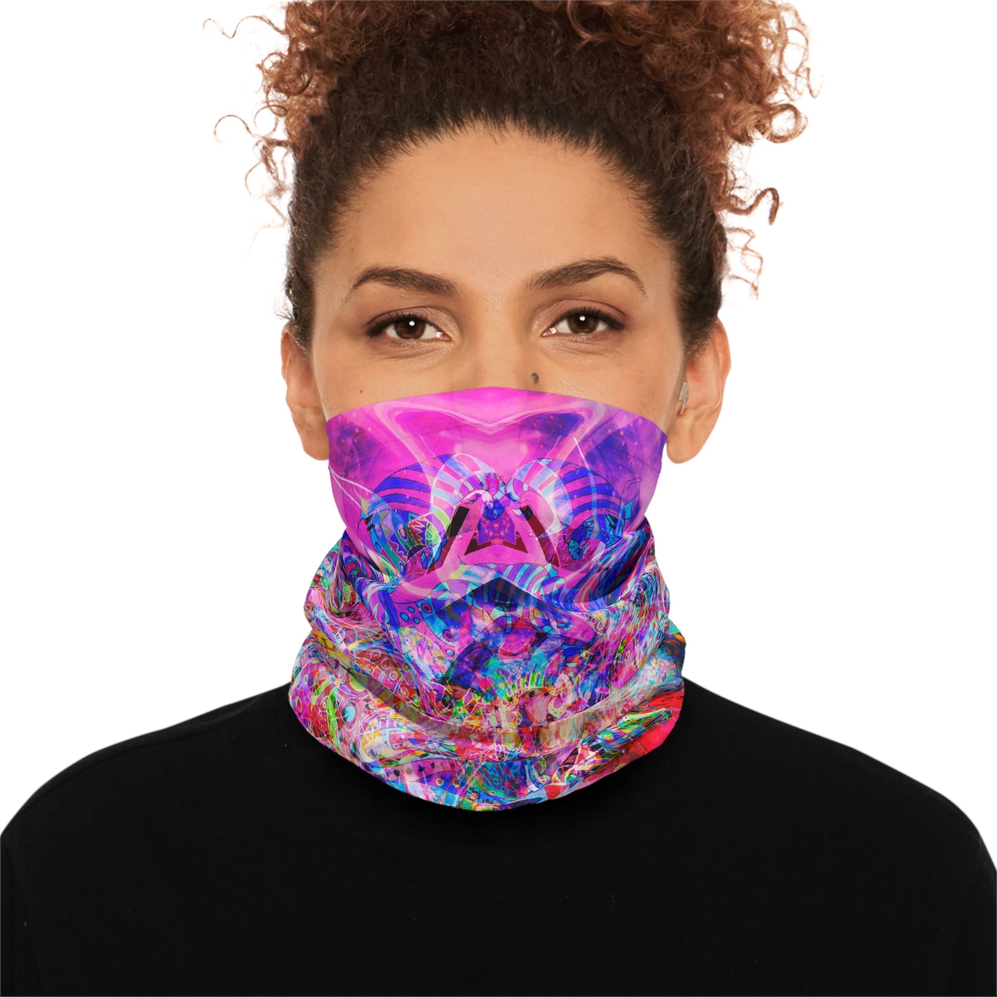 Arashaya Neck Gaiter — Vibrant Abstract Face Covering