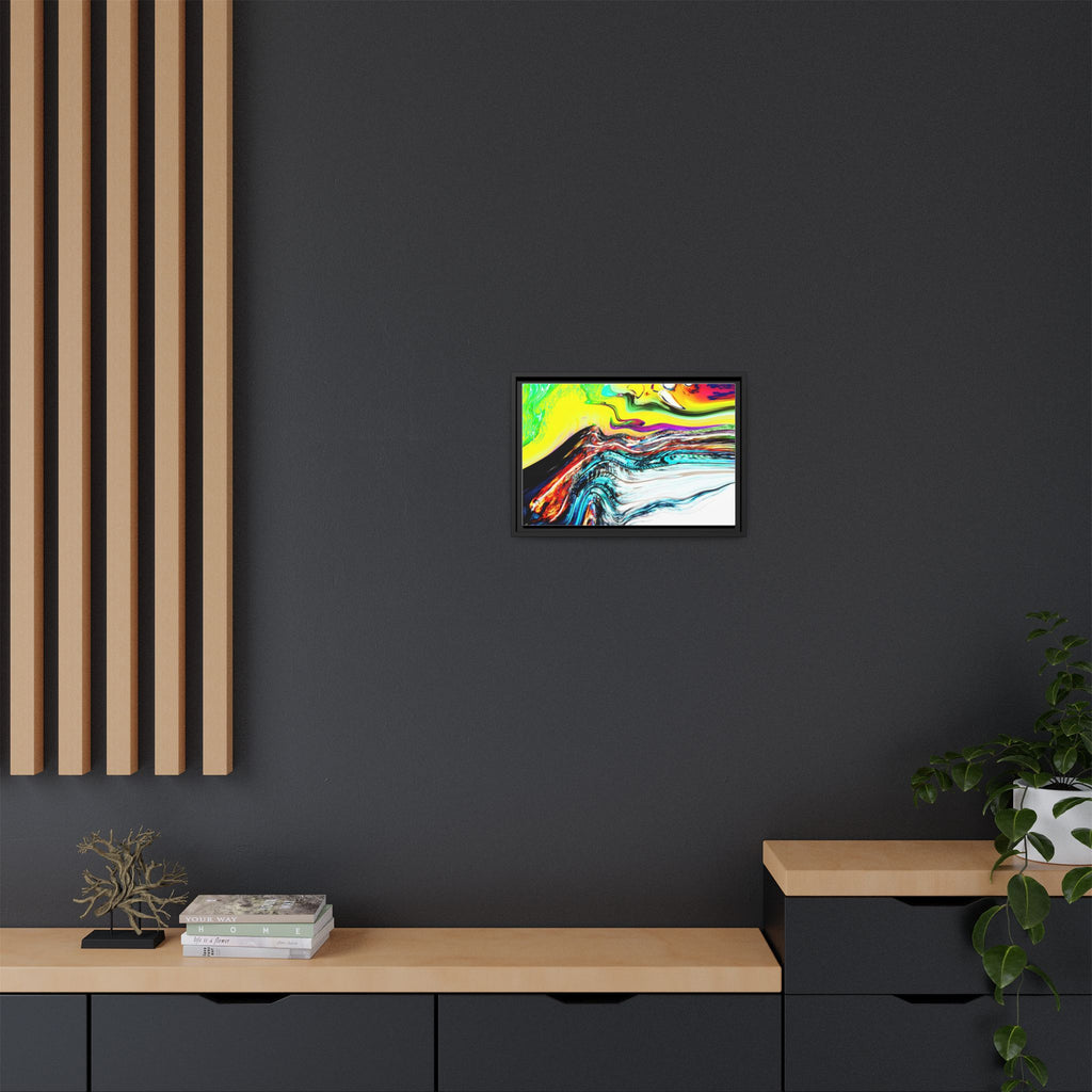 Slip And Slide Matte Canvas Framed Wall Art