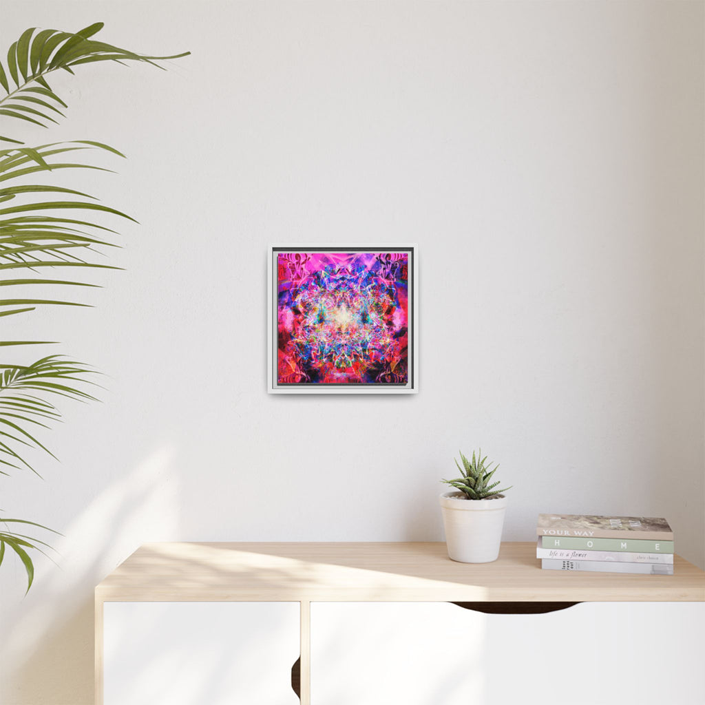 Arashaya Framed Canvas — Vibrant Psychedelic Wall Art