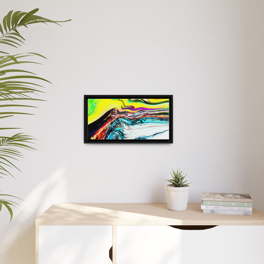 Slip And Slide Matte Canvas Framed Wall Art