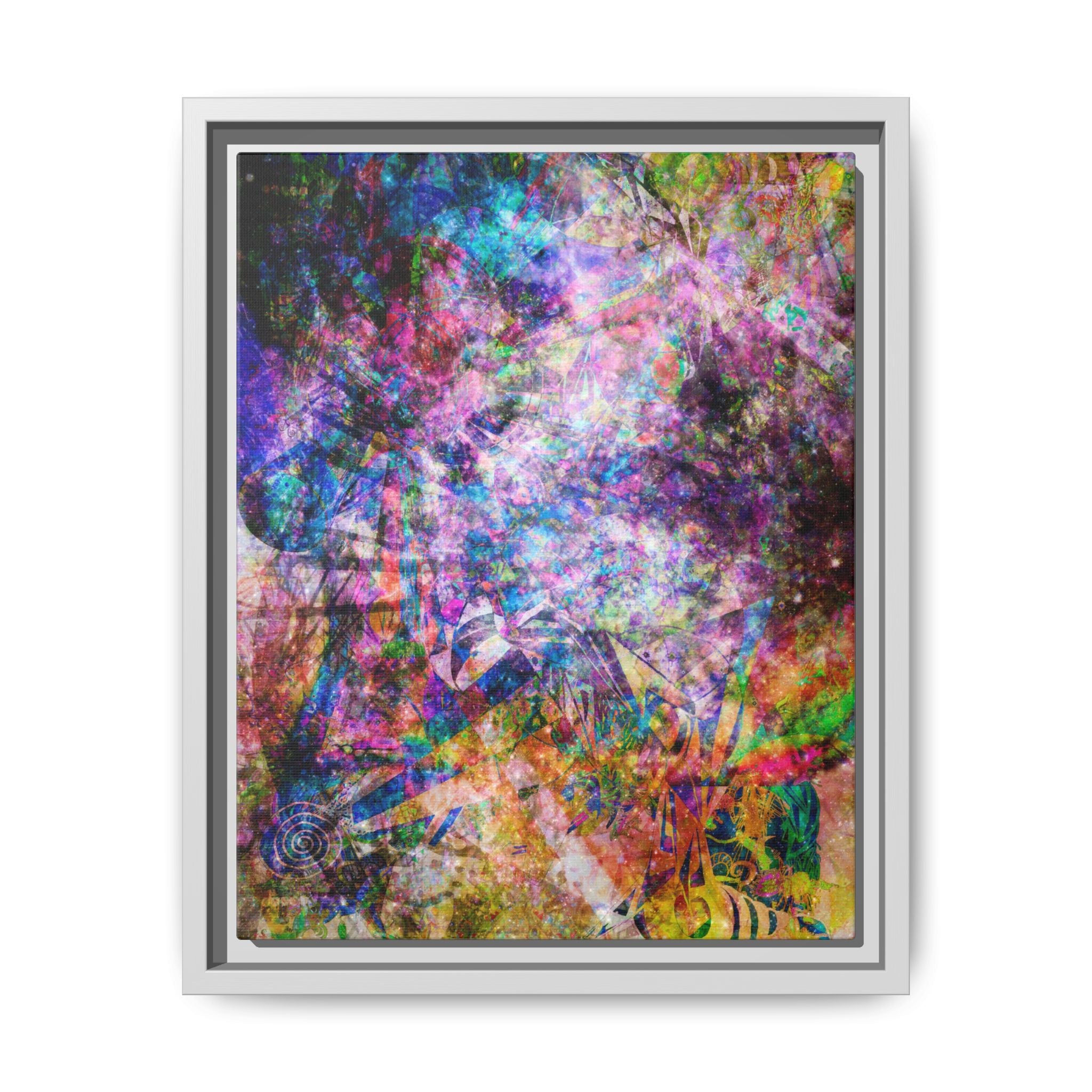 Space Shower 2 Canvas Art – Vibrant Textured Wall Décor