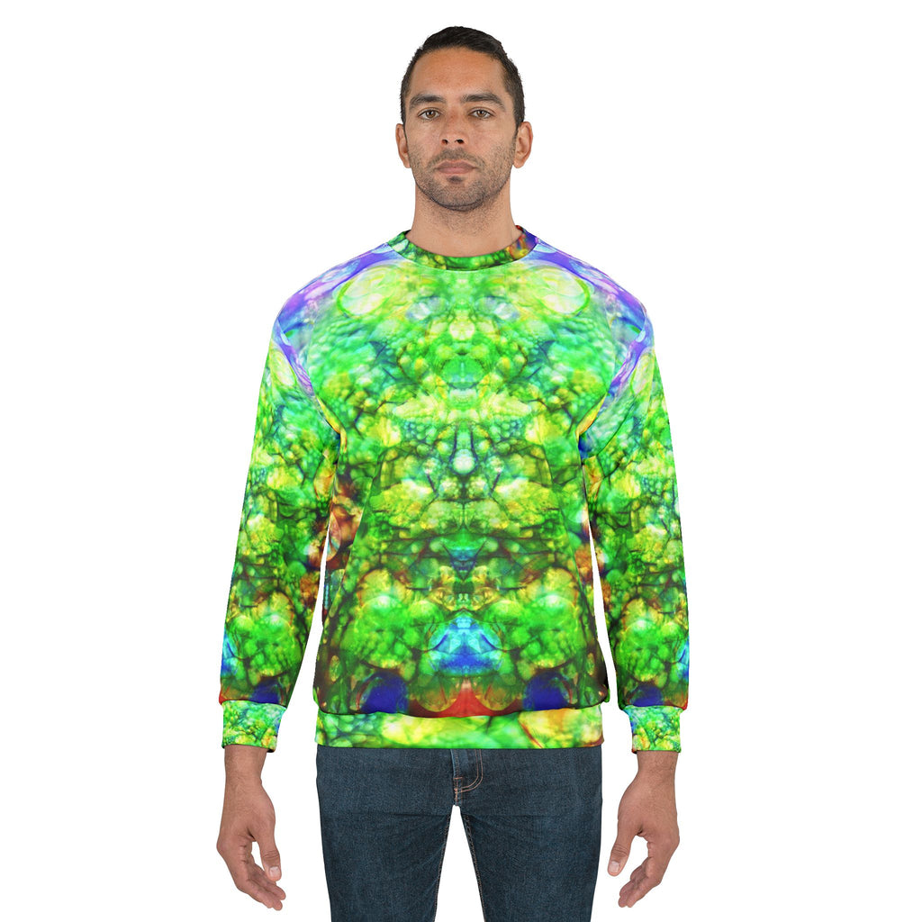 BASS IMMORTAL 30 - Psychedelic Green Kaleidoscope Sweatshirt