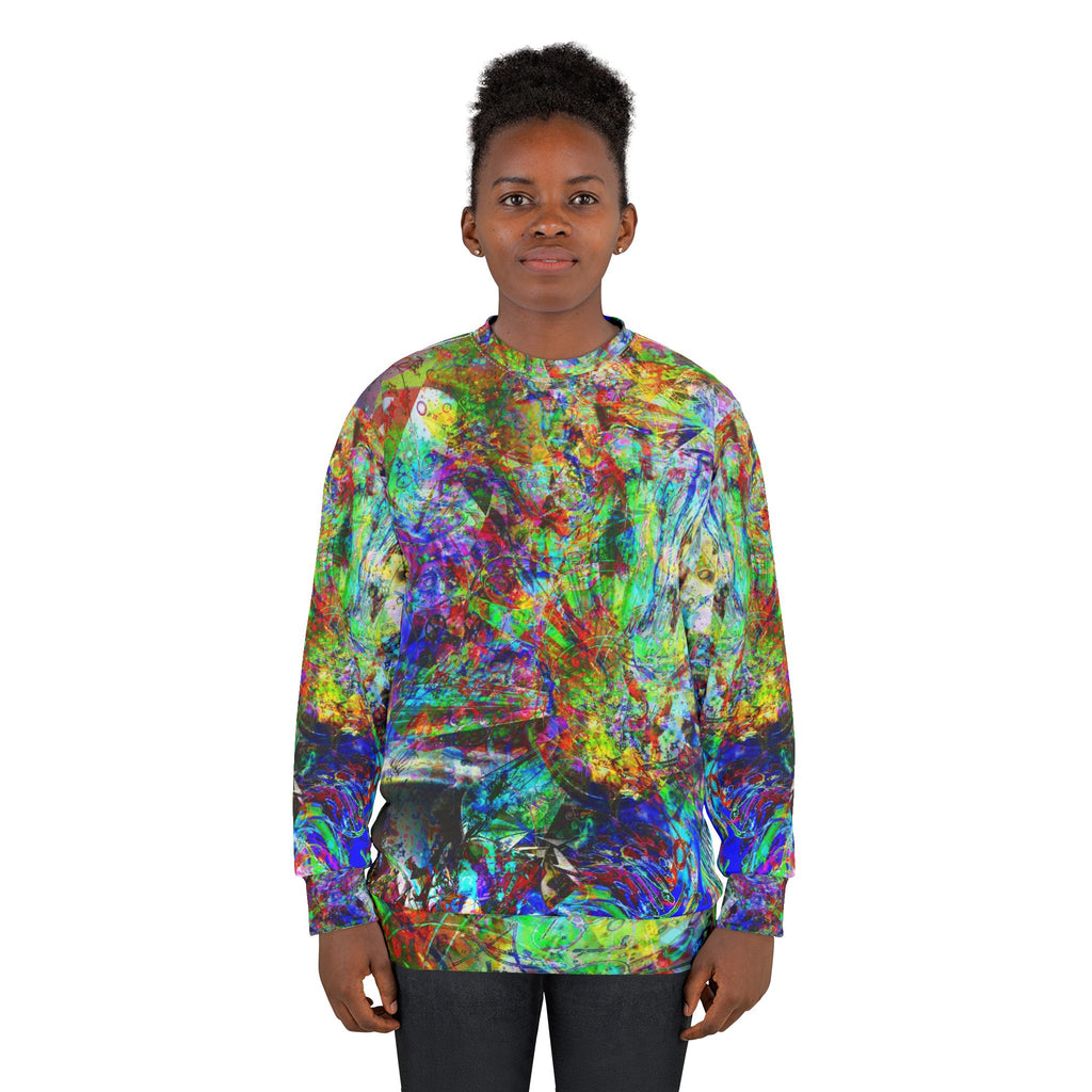 Barfing Beautifully - Abstract Color Splash Sweatshirt
