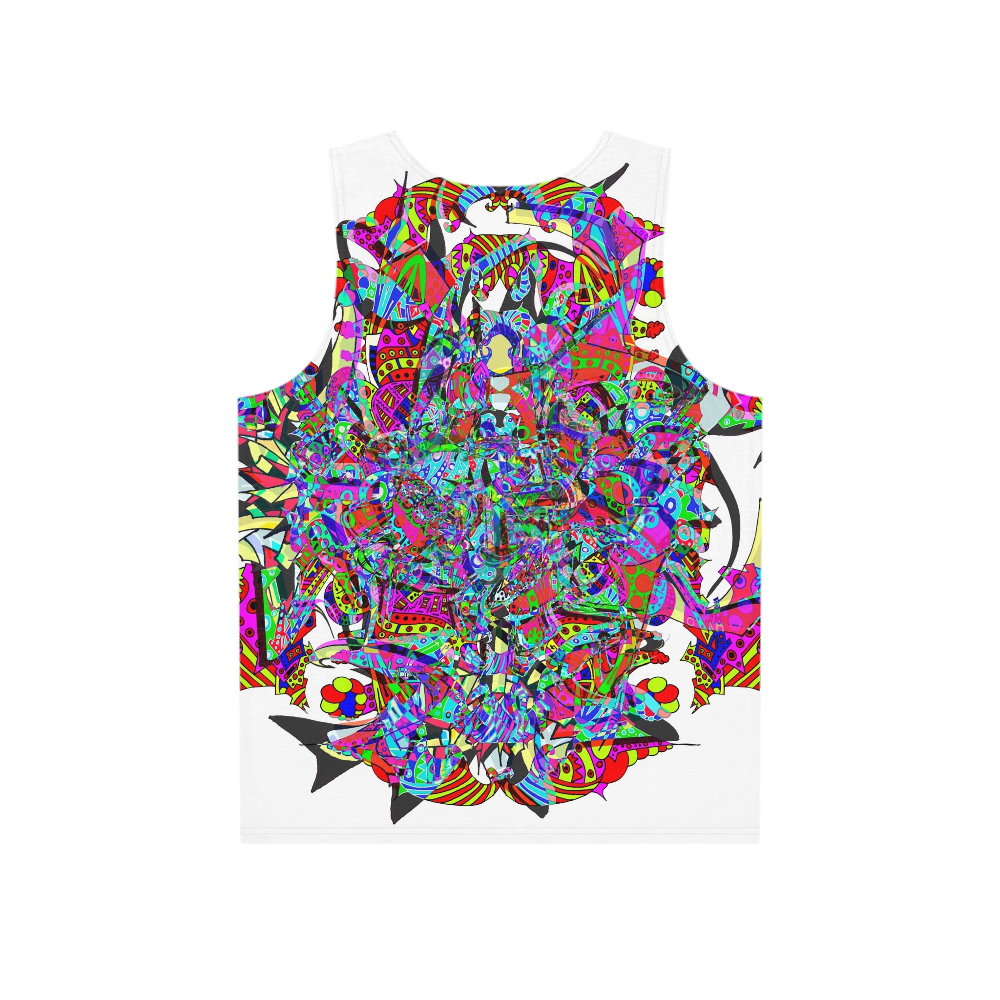 Neon Waffle Monster 12 Men's Tank (AOP)