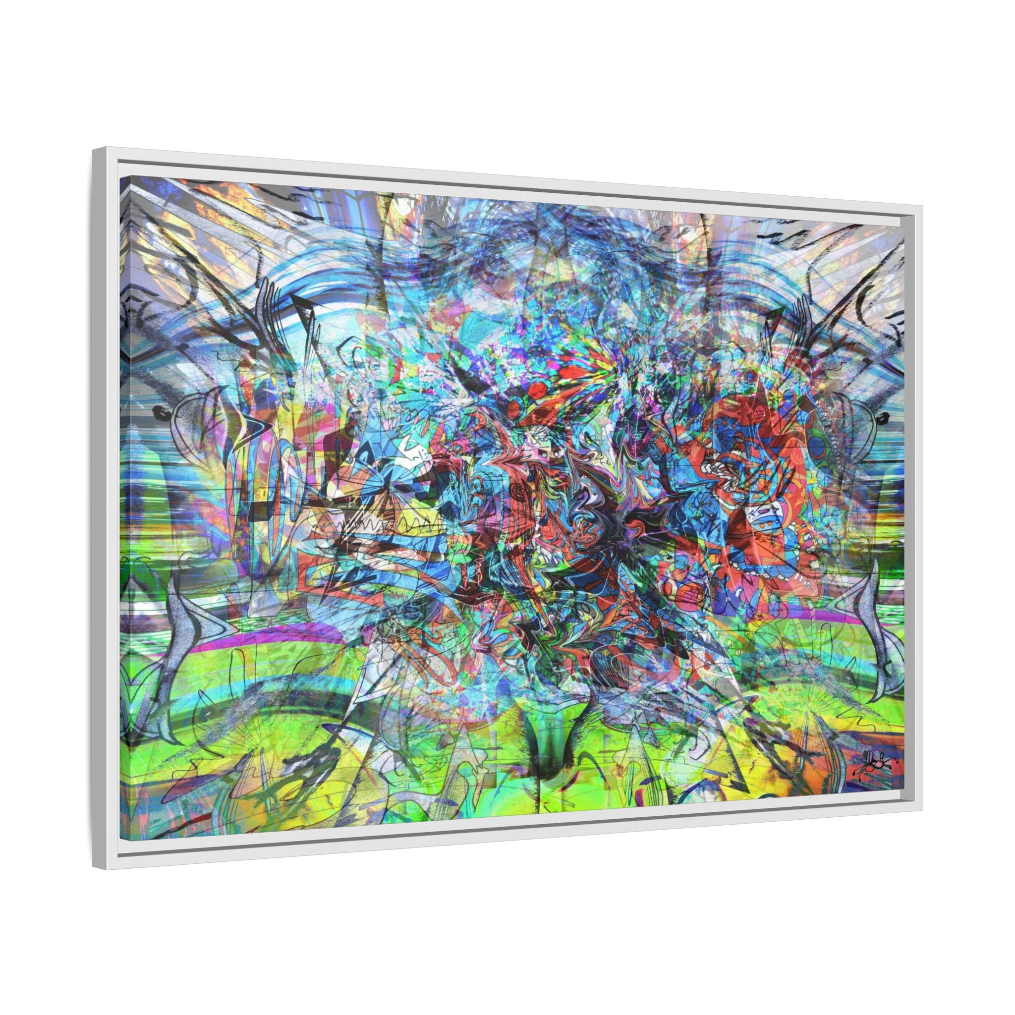 Now You're Stuck 44 Canvas Print — Framed Matte Wall Art