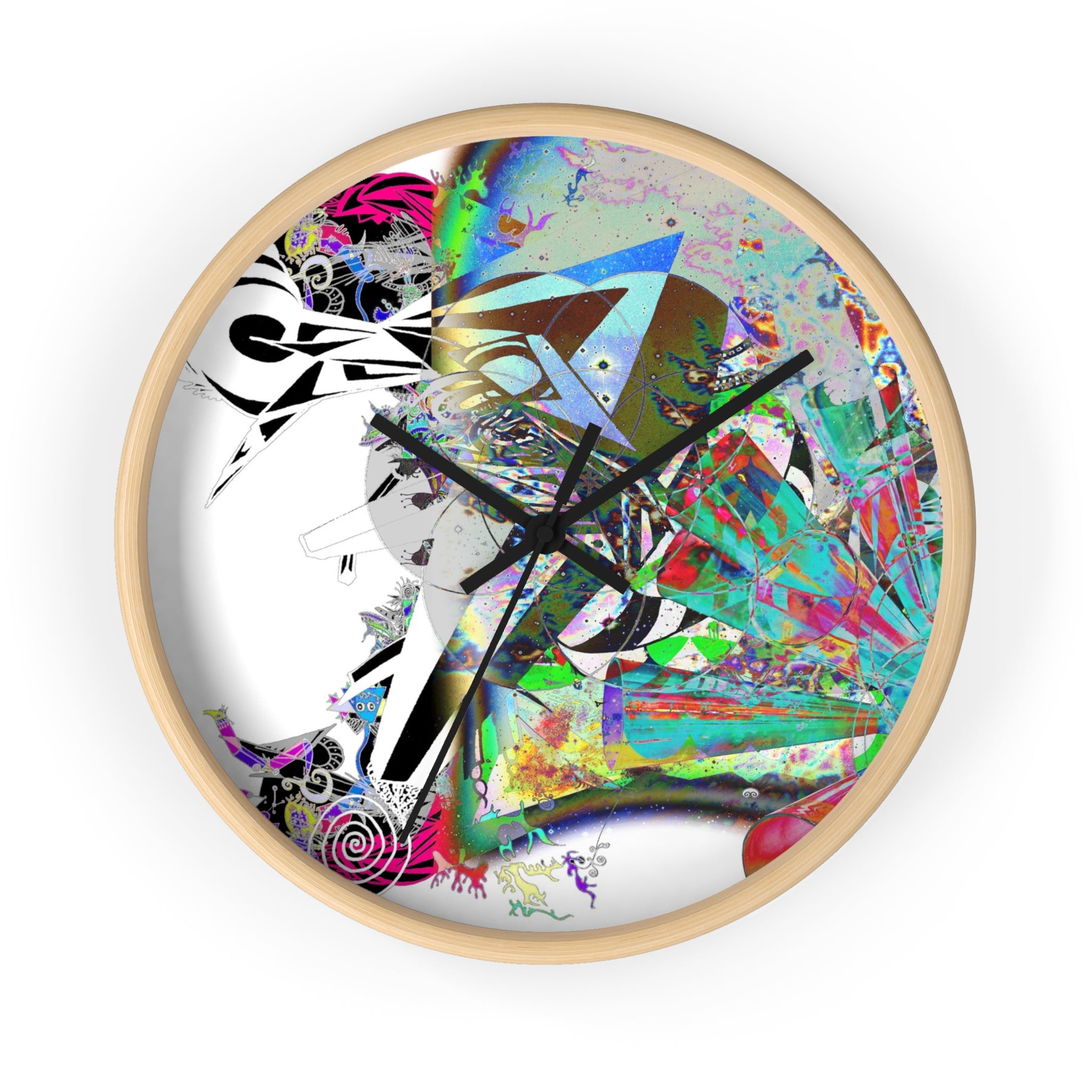 Spin Art Wall Clock