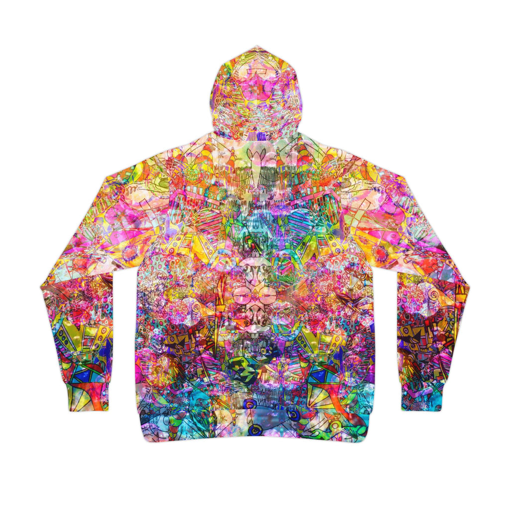 Dance Like There's No Tomorrow - Vibrant Abstract All-Over Print Hoodie