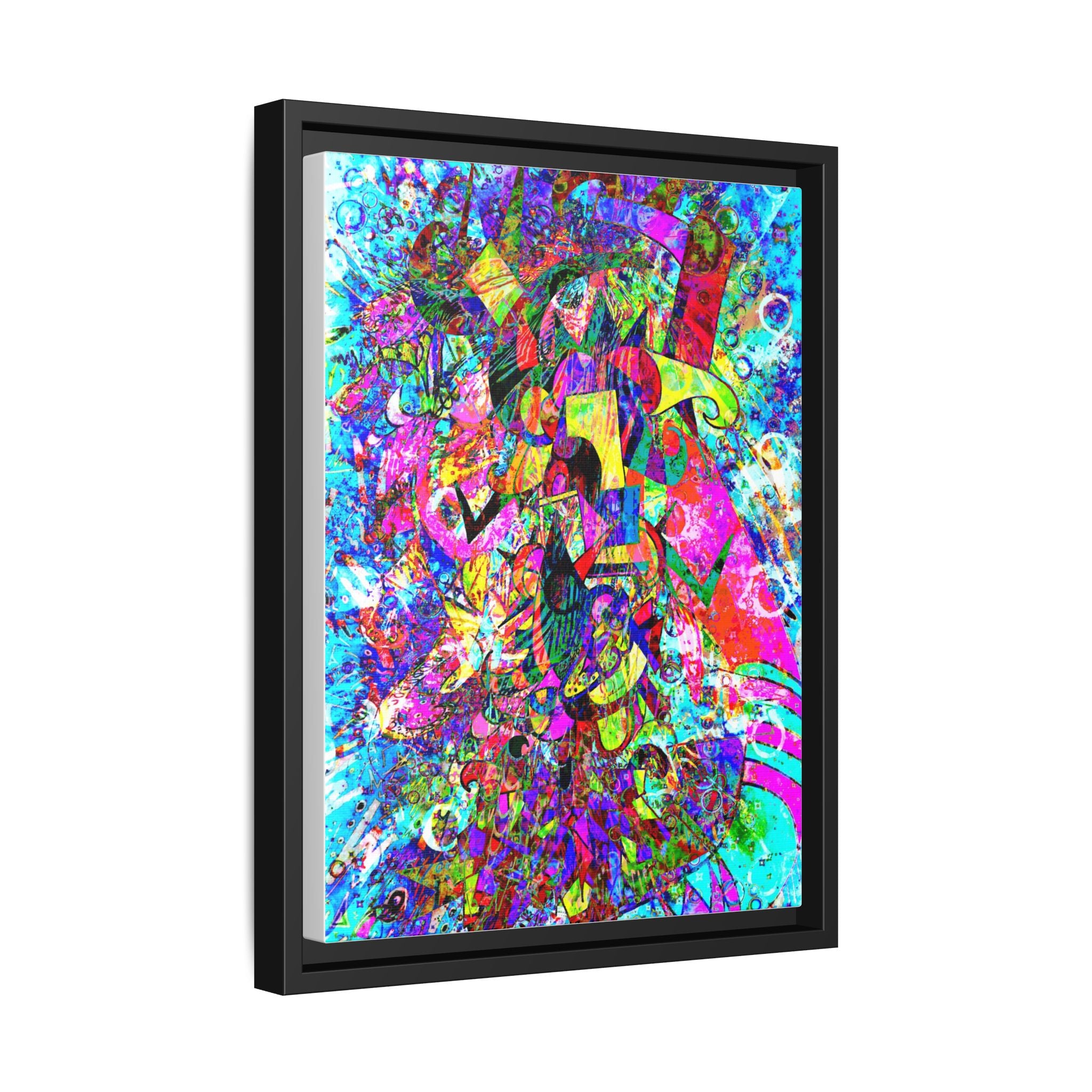 Love Monster Matte Canvas, Framed (Multi-color)