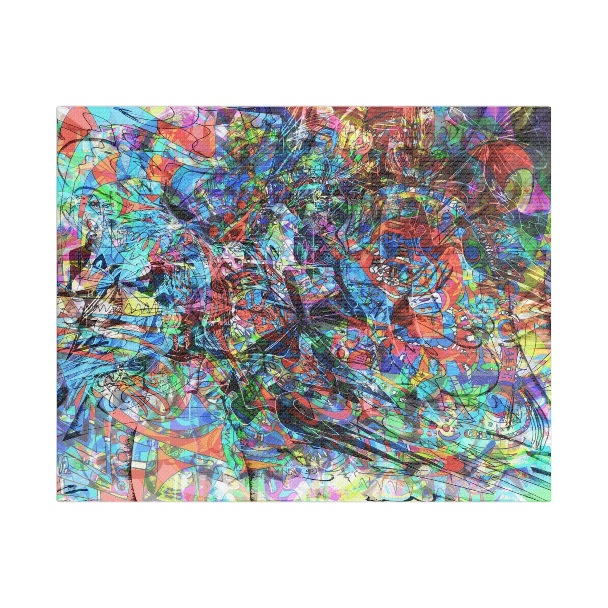 Now You're Stuck 7 Satin Canvas, Stretched