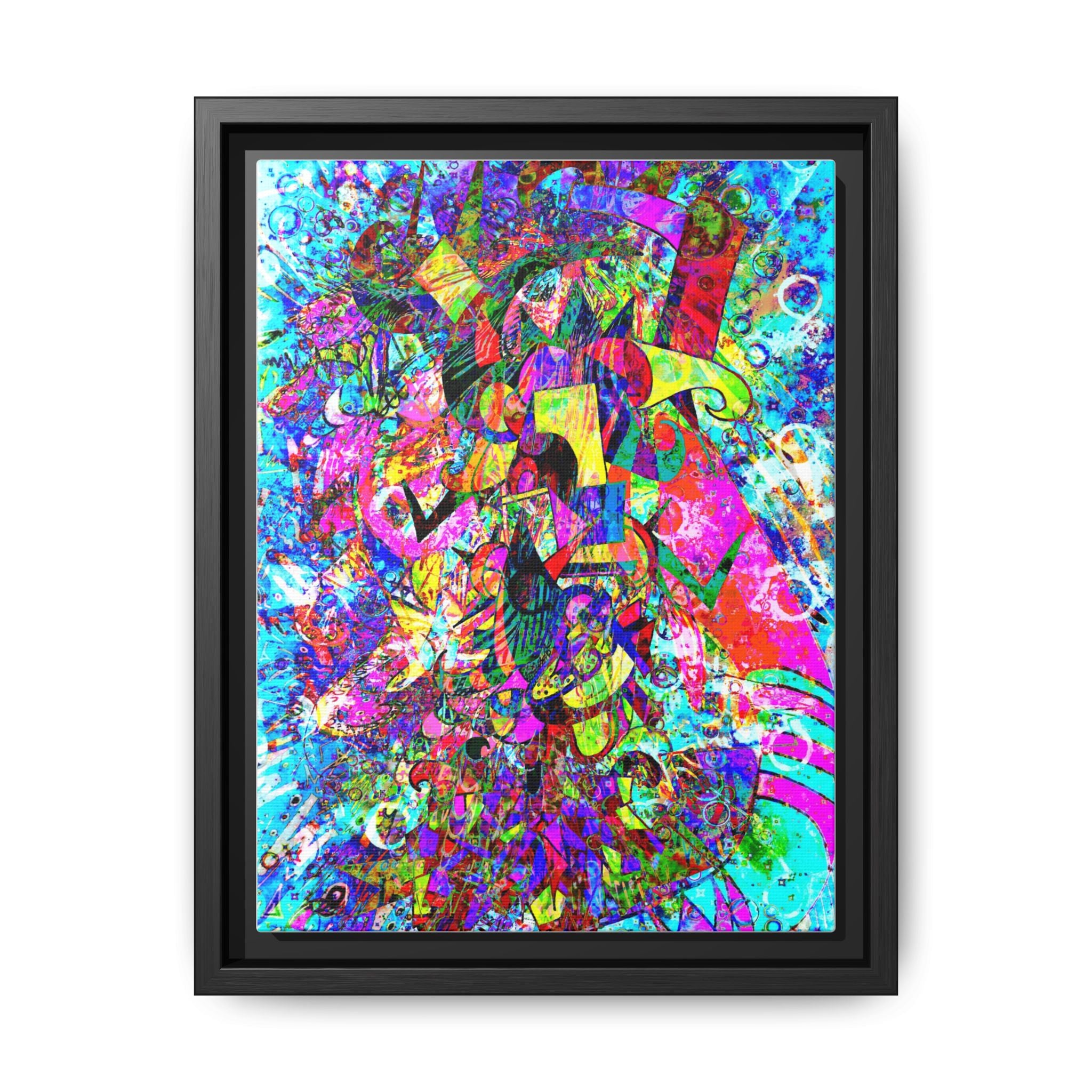 Love Monster Matte Canvas, Framed (Multi-color)