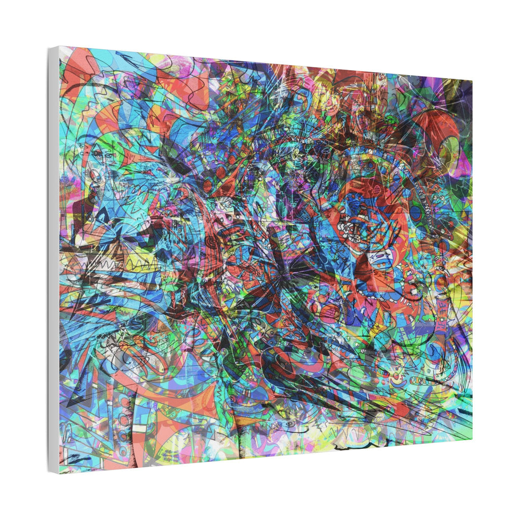 Now You're Stuck 7 Satin Canvas, Stretched