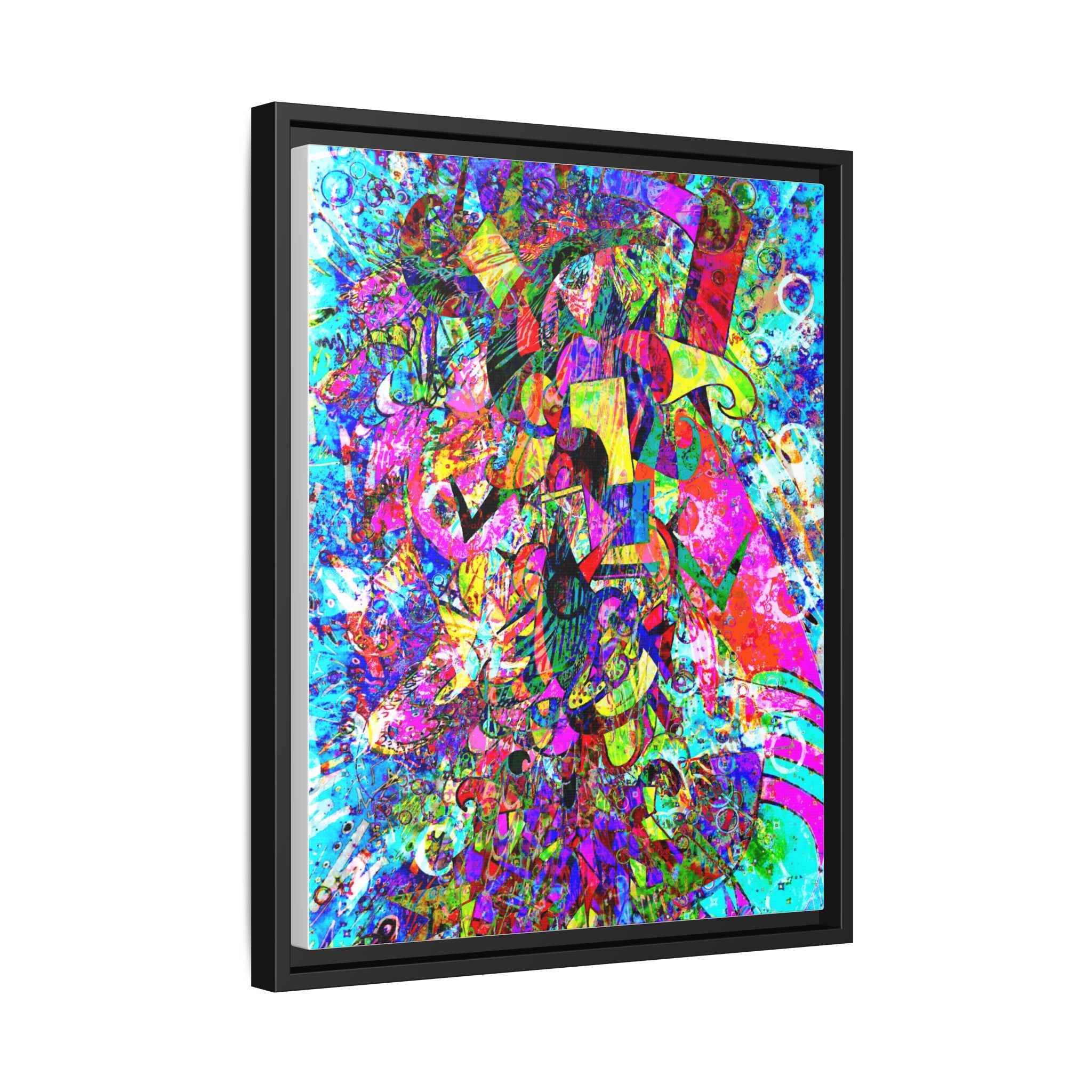 Love Monster Matte Canvas, Framed (Multi-color)