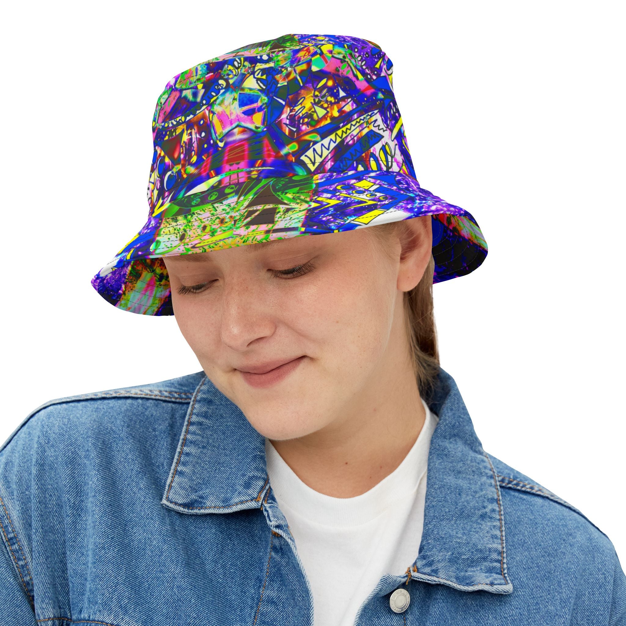 Alien Darkness 9 Bucket Hat — All-Over Print Festival Hat