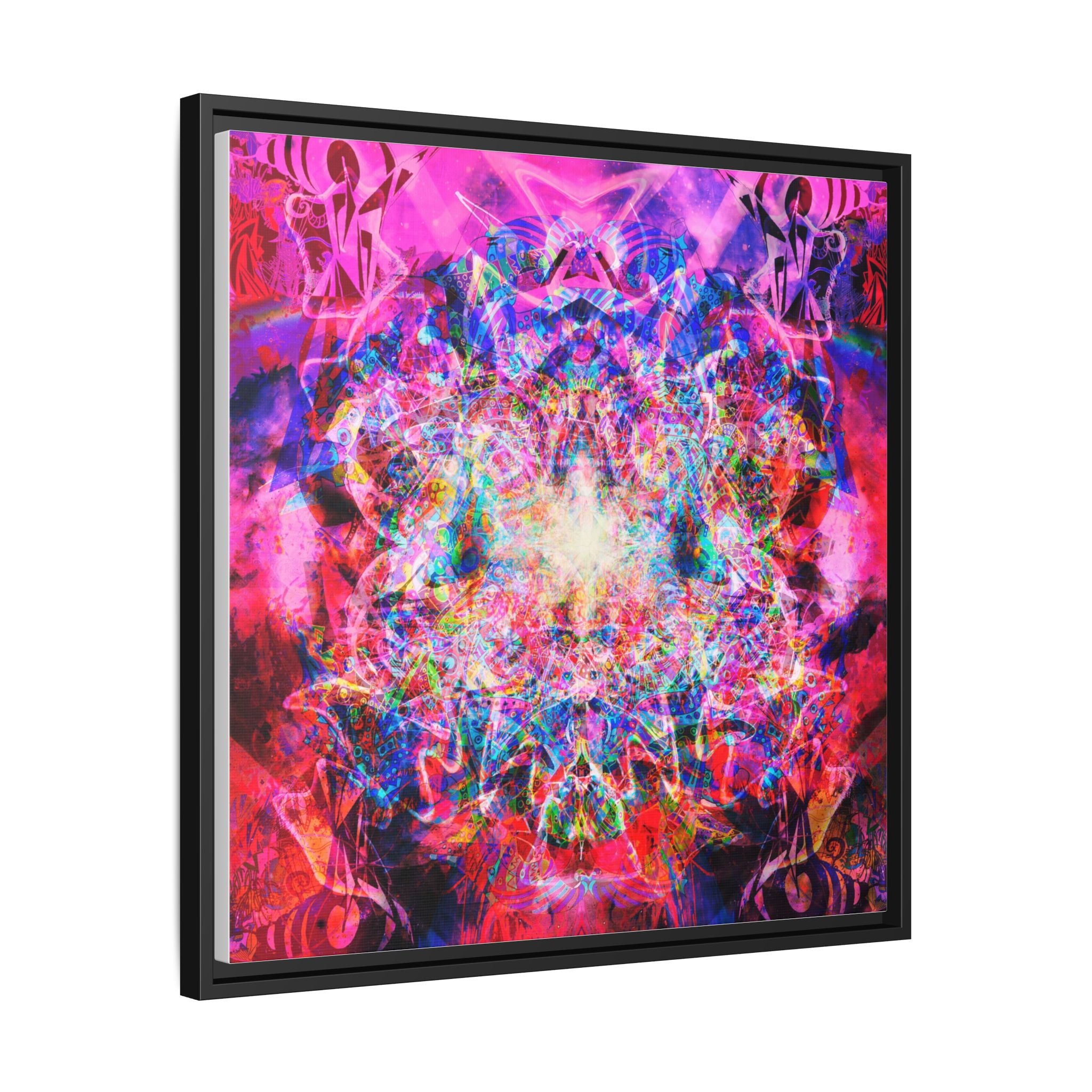 Arashaya Framed Canvas — Vibrant Psychedelic Wall Art