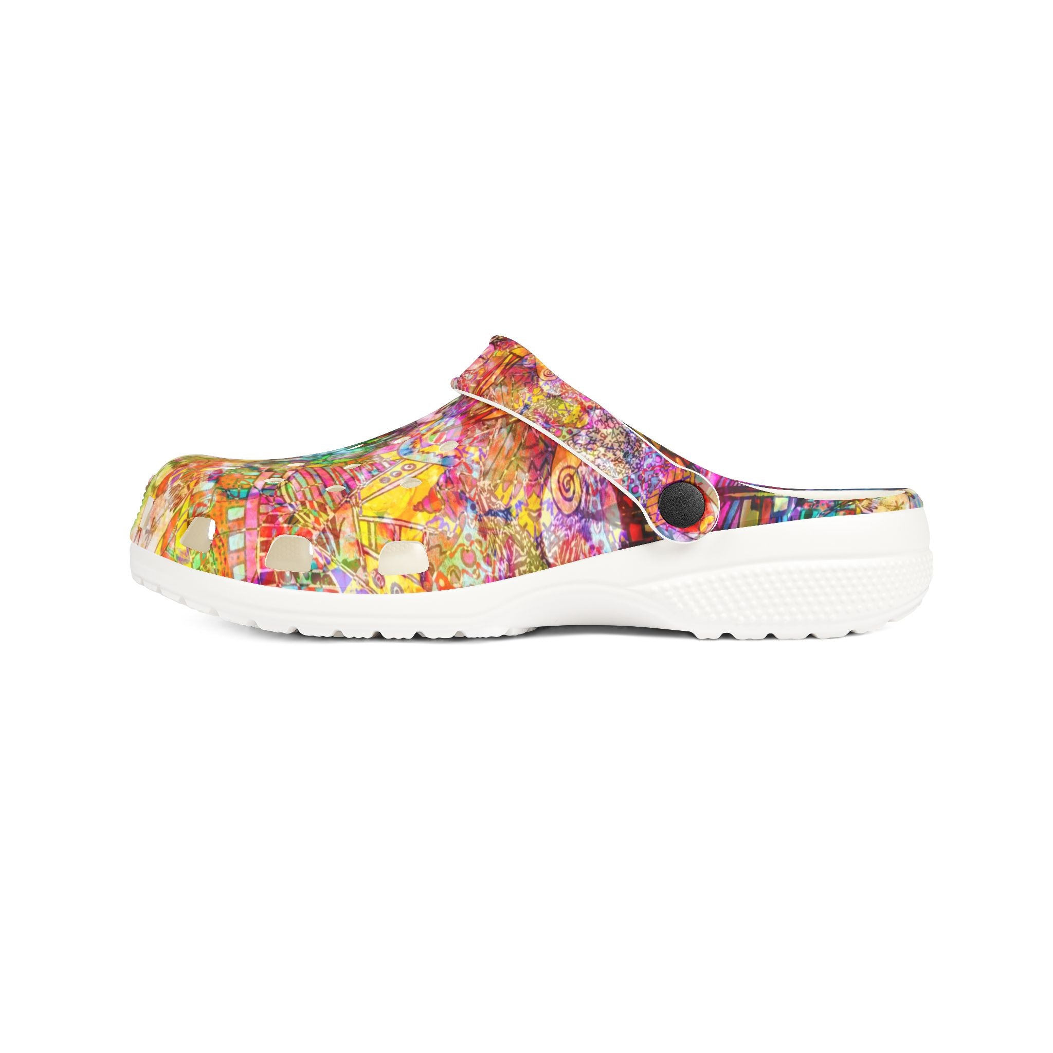 Dance Like There's No Tomorrow - Colorful Abstract EVA Foam Clogs — Lightweight Garden & Casual Shoes