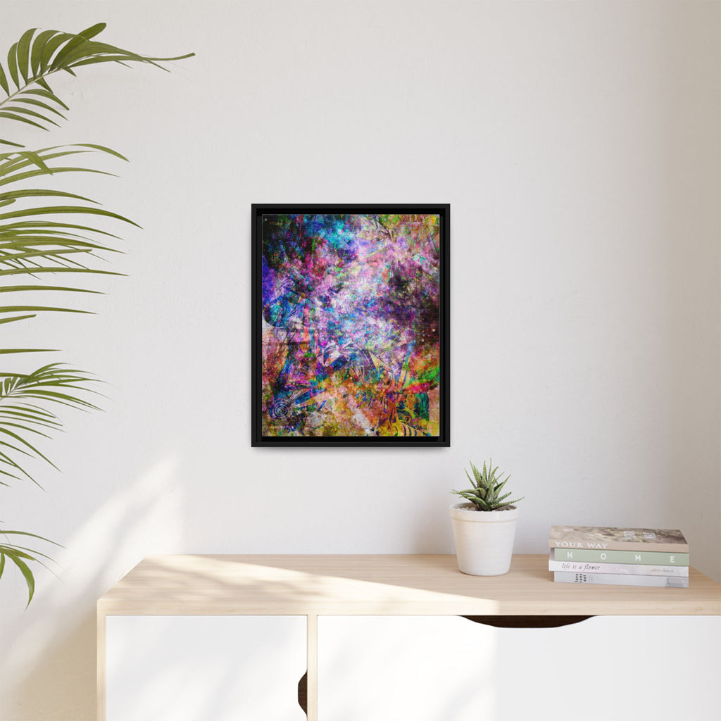 Space Shower 2 Canvas Art – Vibrant Textured Wall Décor
