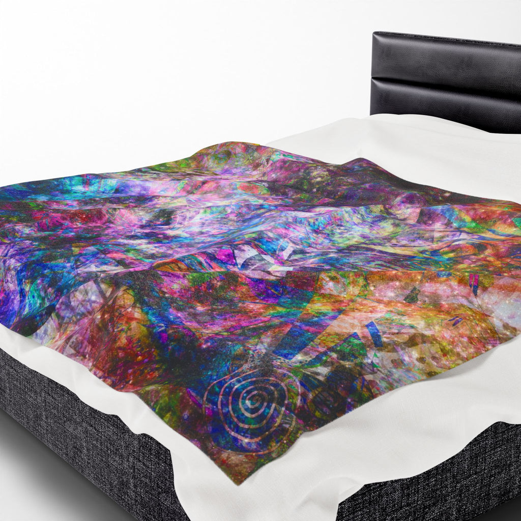 Space Shower 2 Plush Blanket