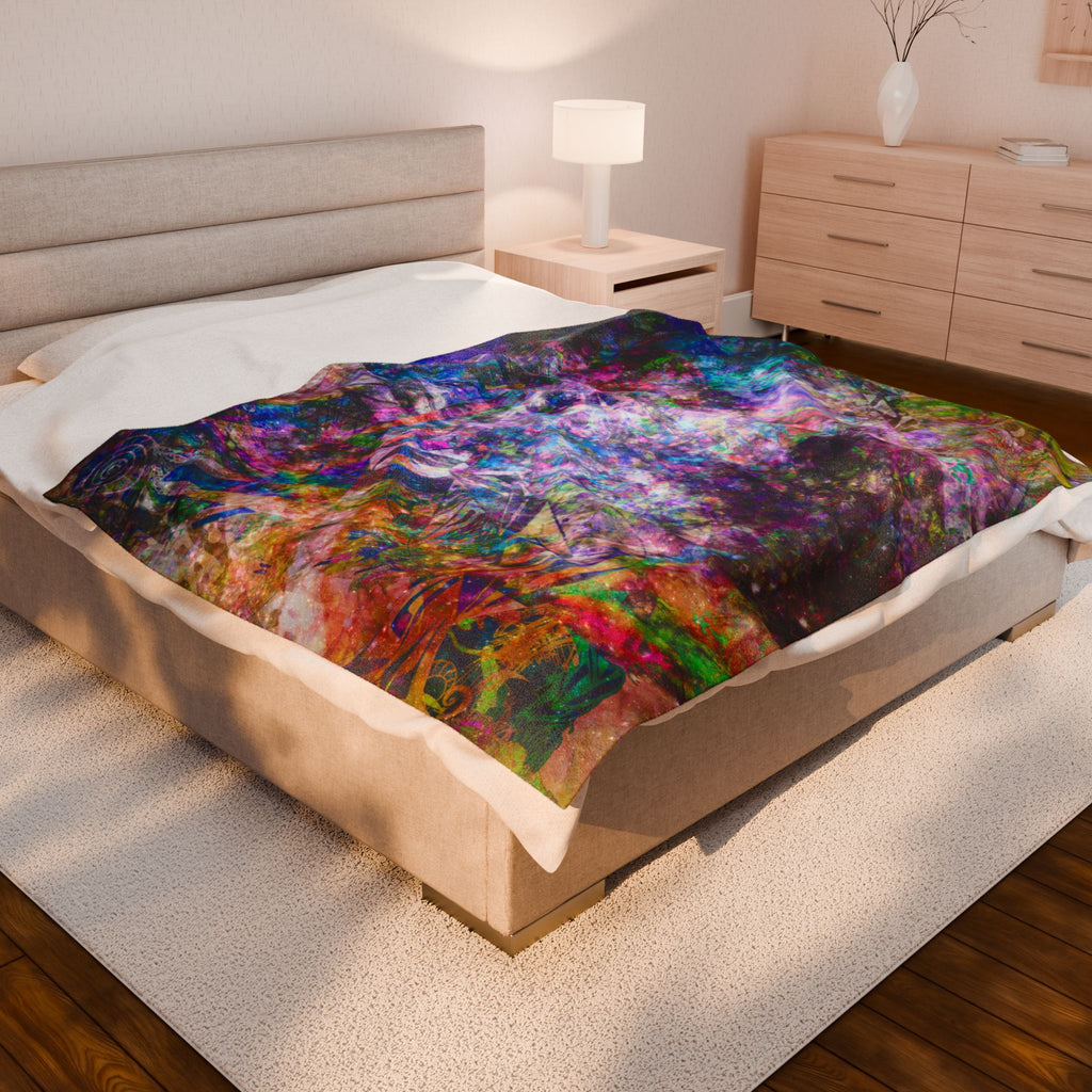 Space Shower 2 Plush Blanket