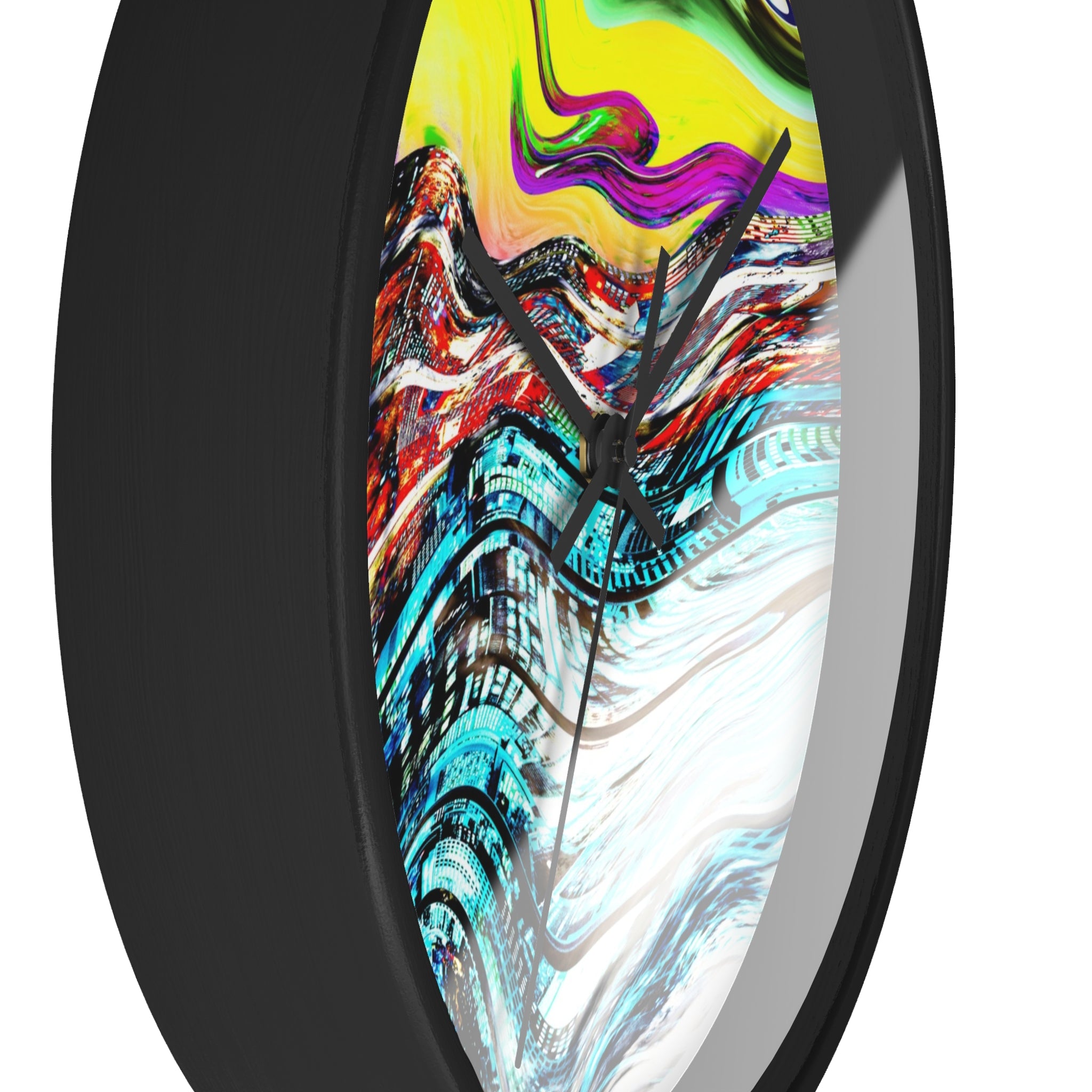 Slip And Slide Wall Clock — Colorful Modern Home Decor