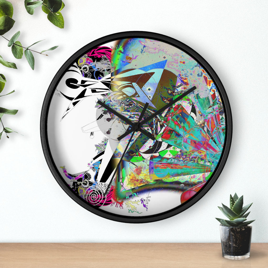 Spin Art Wall Clock