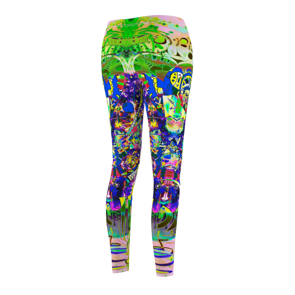 Alien Darkness 9 Leggings — Vibrant All-Over-Print Yoga Leggings