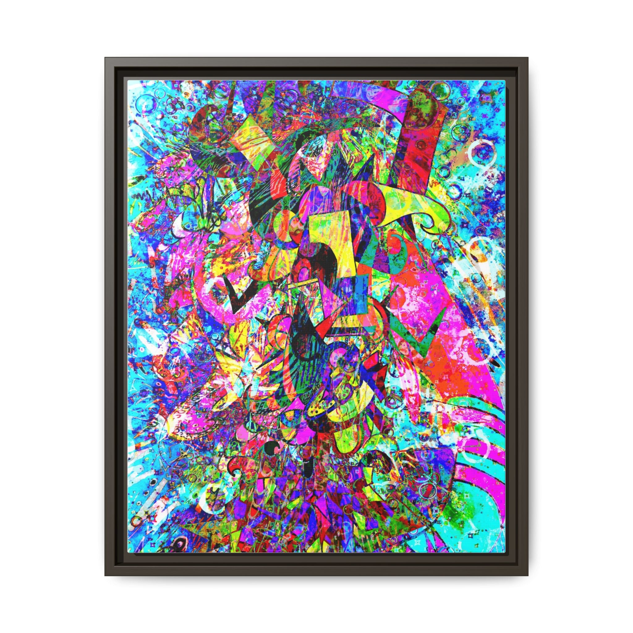 Love Monster Matte Canvas, Framed (Multi-color)
