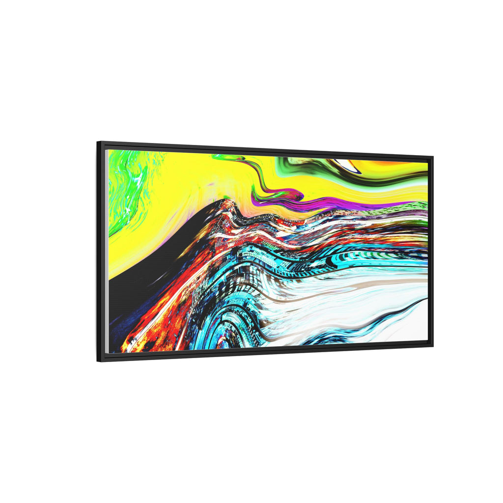 Slip And Slide Matte Canvas Framed Wall Art