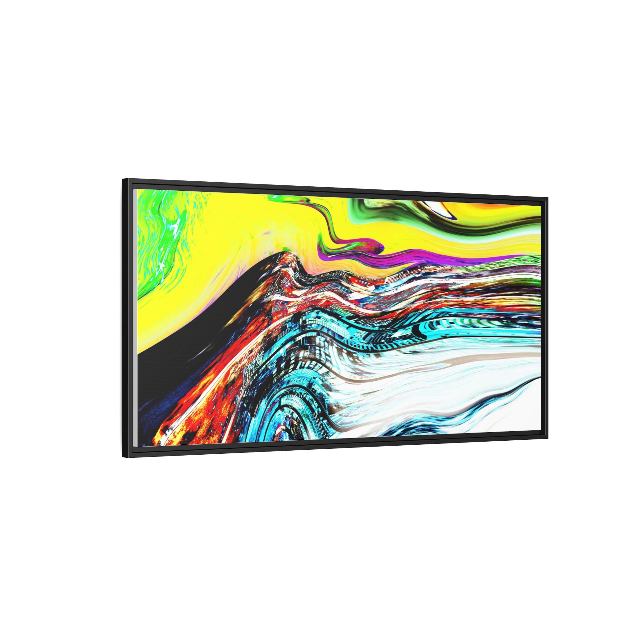 Slip And Slide Matte Canvas Framed Wall Art