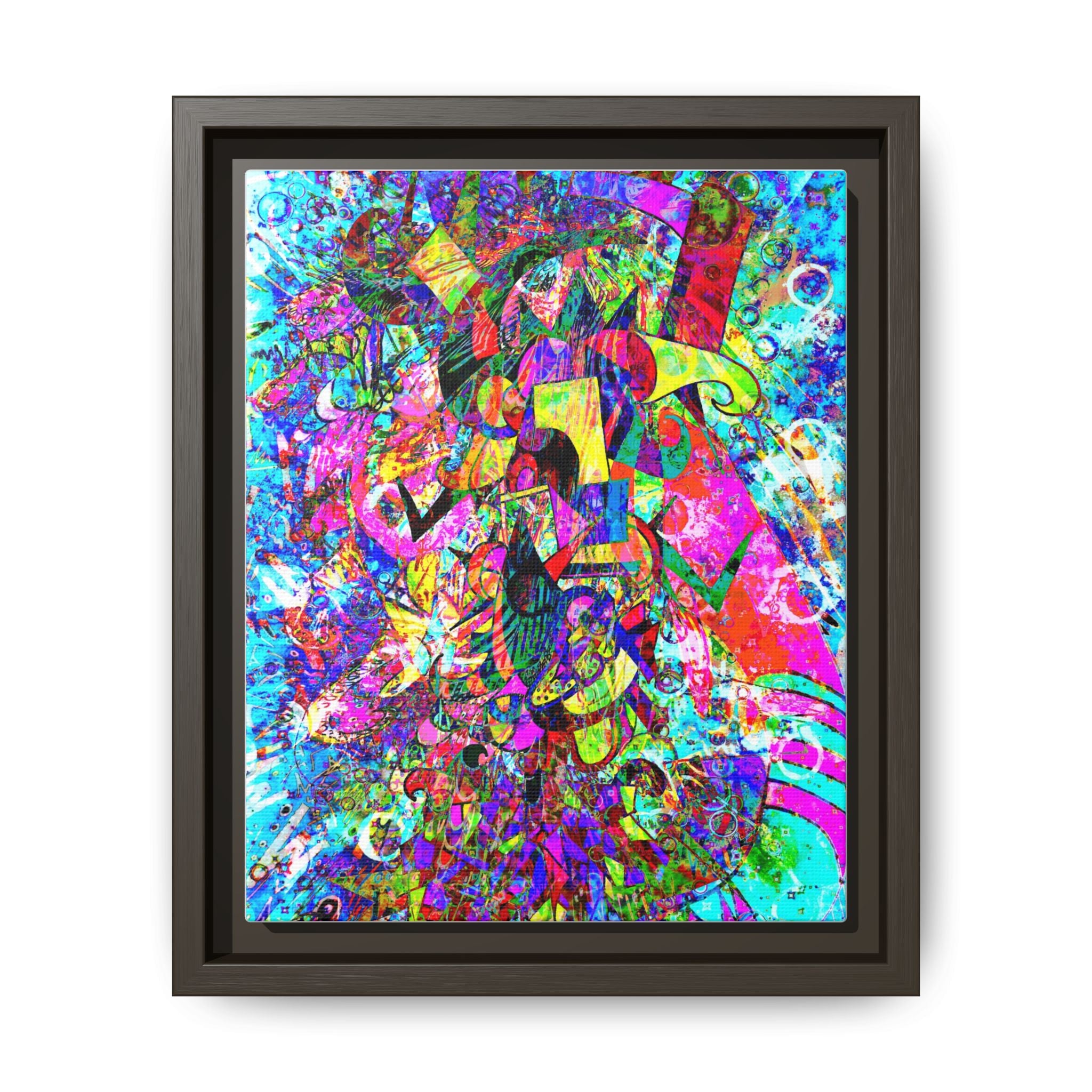 Love Monster Matte Canvas, Framed (Multi-color)