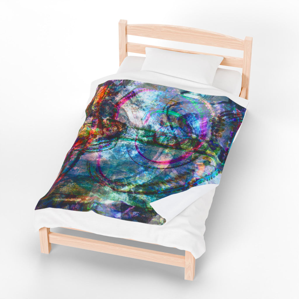 Mega Millionz Plush Blanket — Soft Multicolor Art Throw
