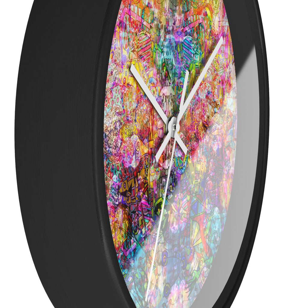 Dance Like There's No Tomorrow - Vibrant  Wall Clock — Colorful Abstract Art Timepiece