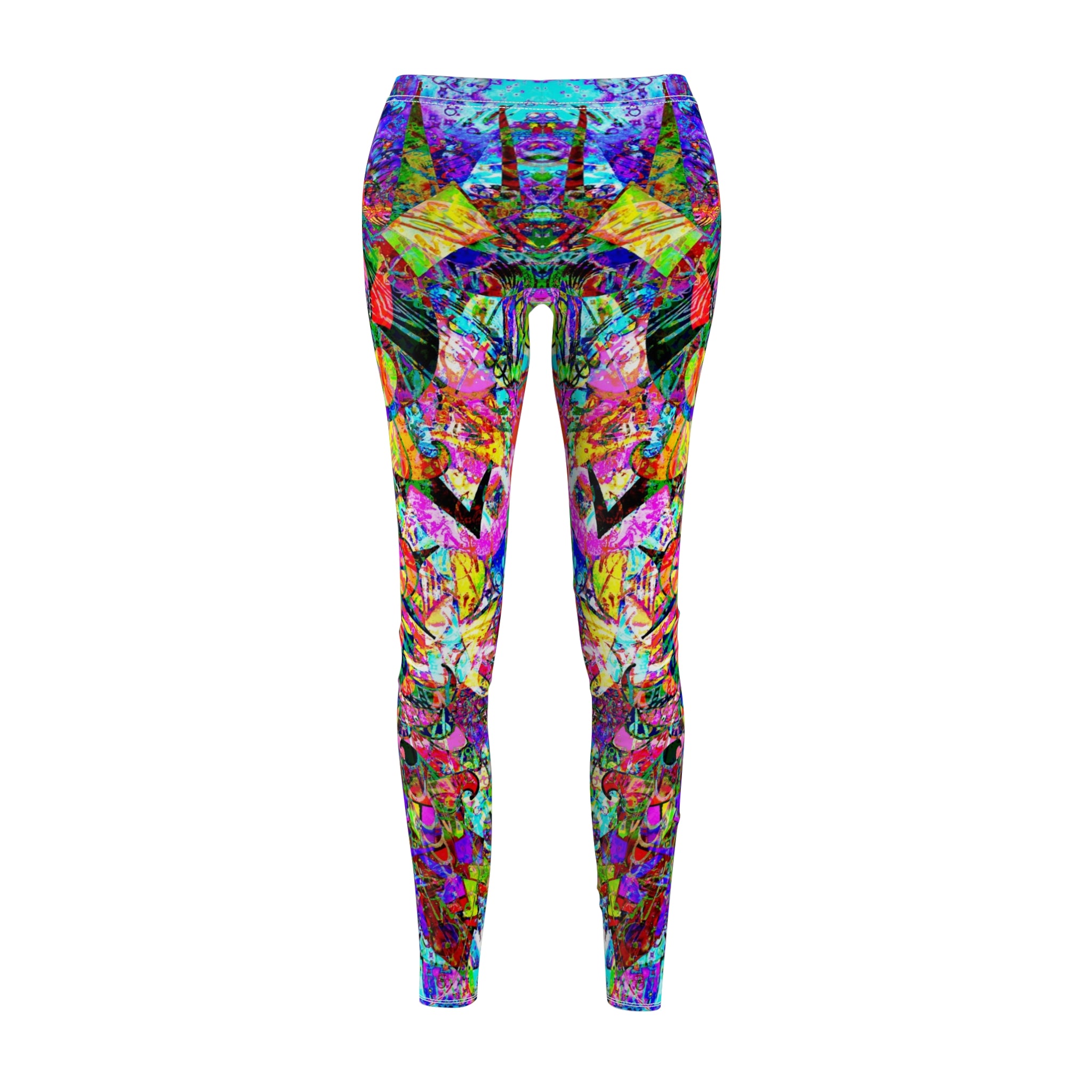 Love Monster Leggings — Colorful Geometric Yoga Tights