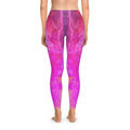 Pink Galaxy Tie-Dye Leggings — Vibrant Cosmic All-Over Print