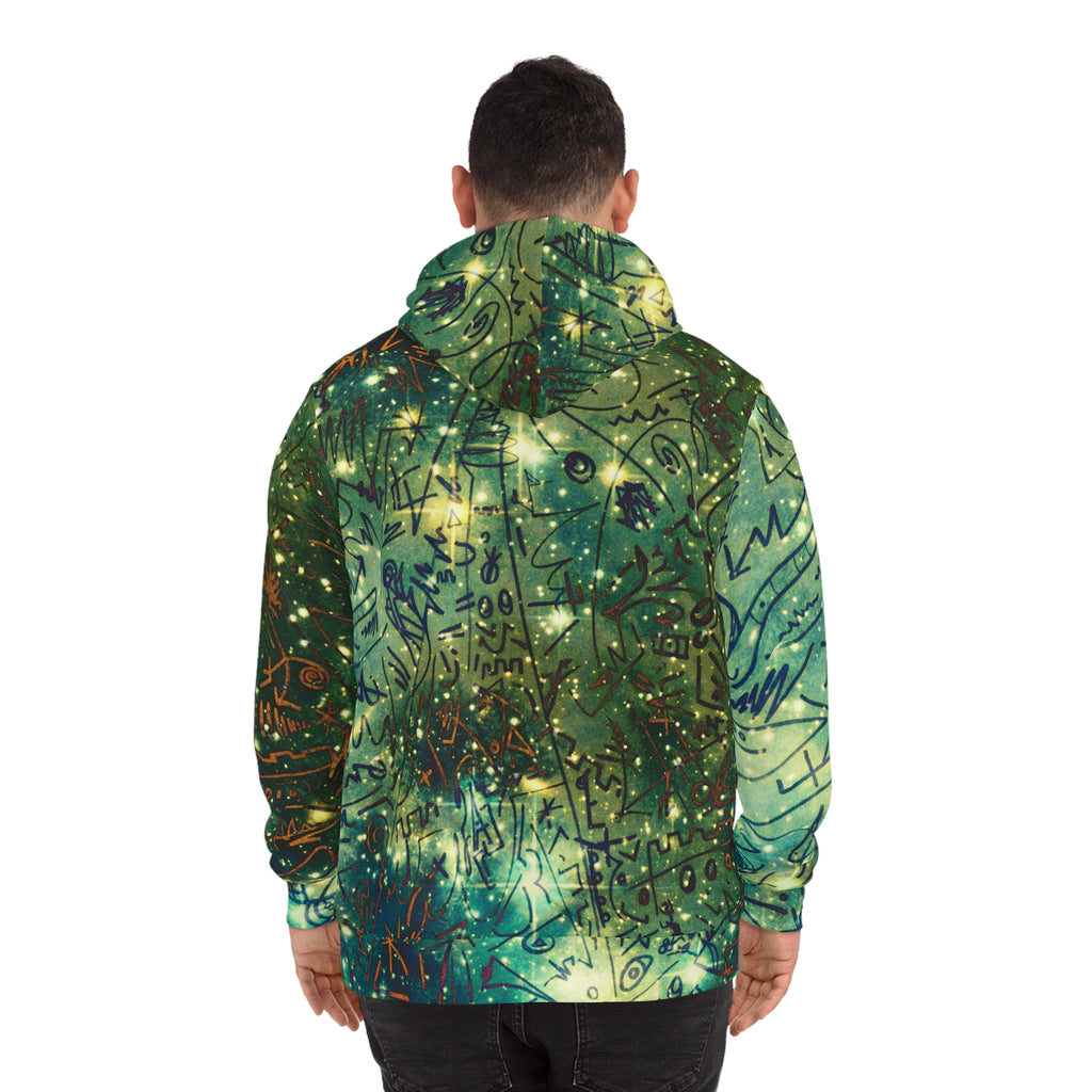 Galaxy Script All-Over Print Hoodie