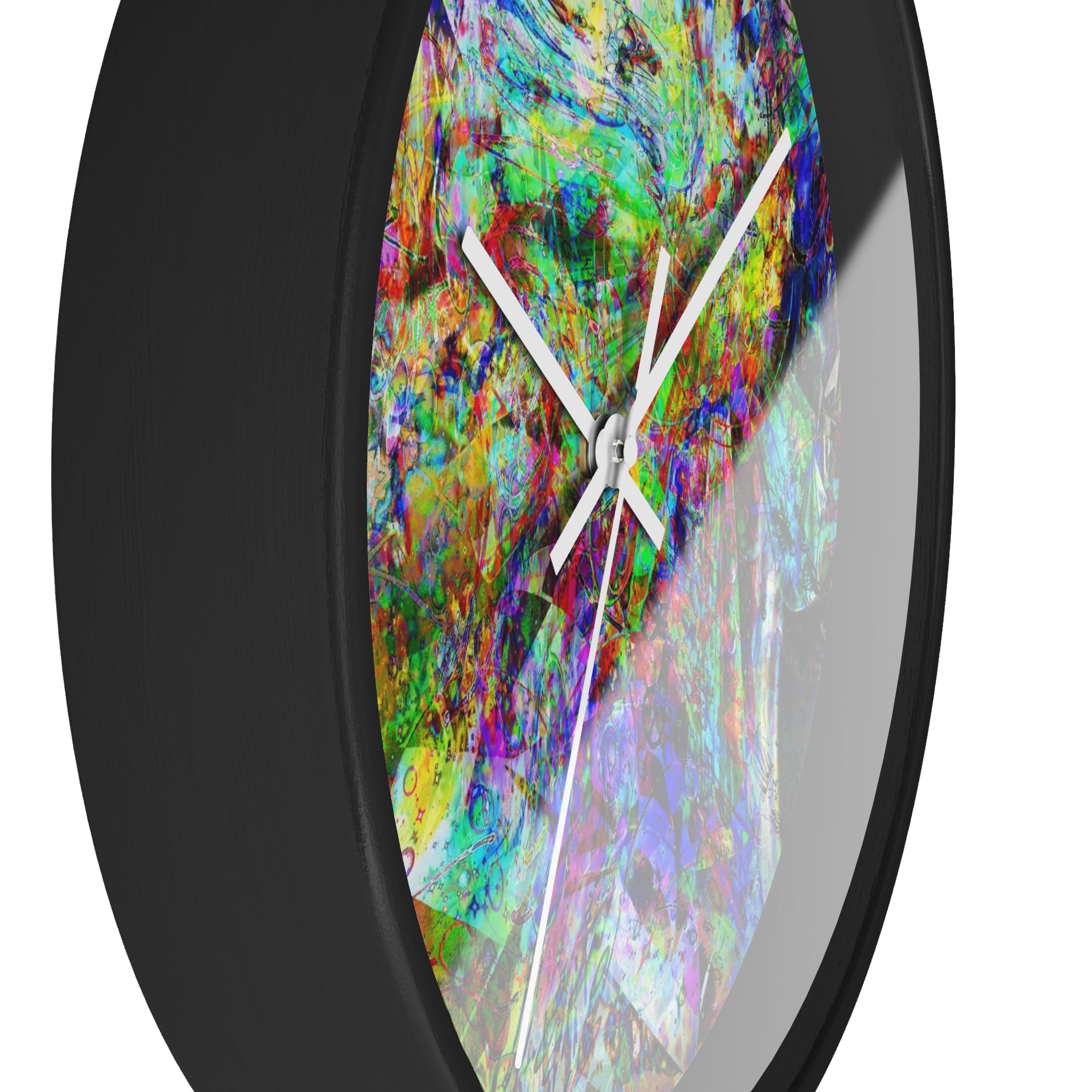 Barfing Beautifully Wall Clock — Colorful Art Timepiece