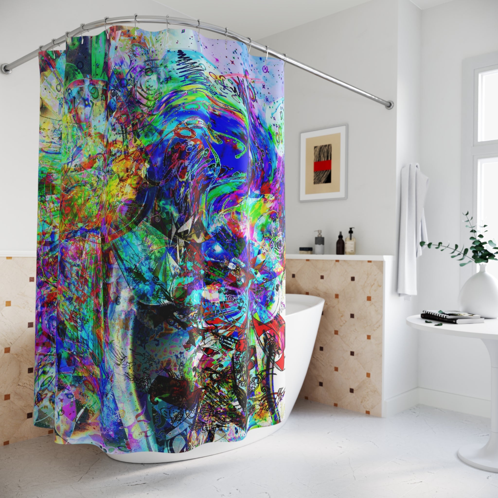 Barfing Beautifully Shower Curtain